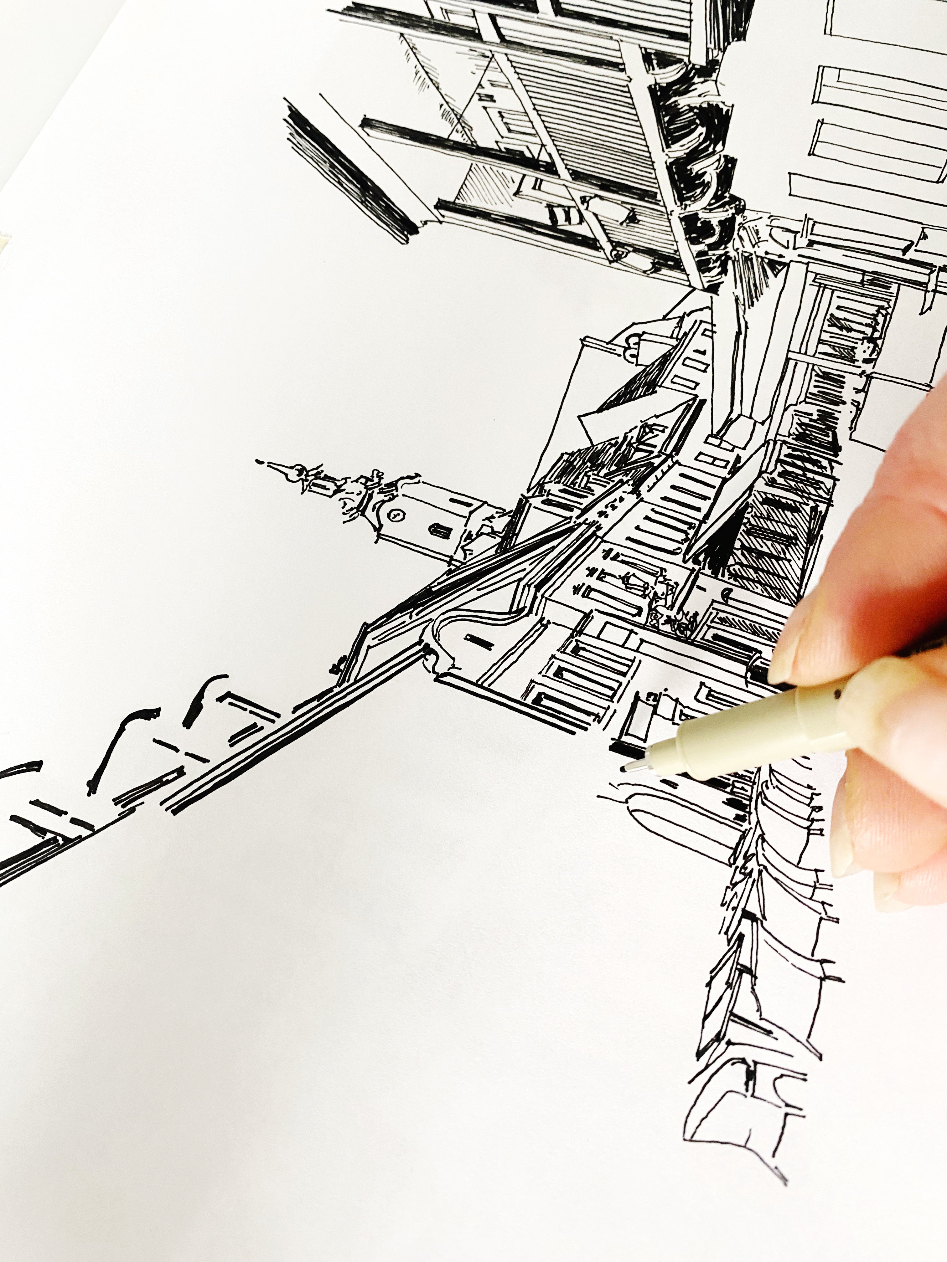 ZAGREB Croatia Watercolor Map + Sketch: PRINT