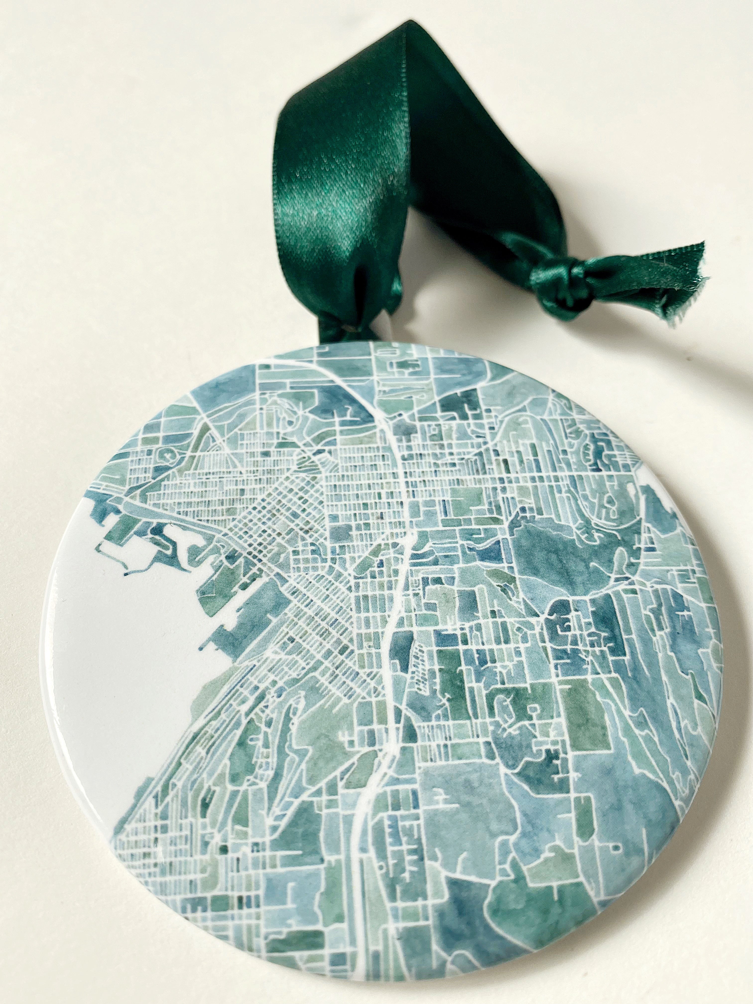 BELLINGHAM Washington Map: ORNAMENT