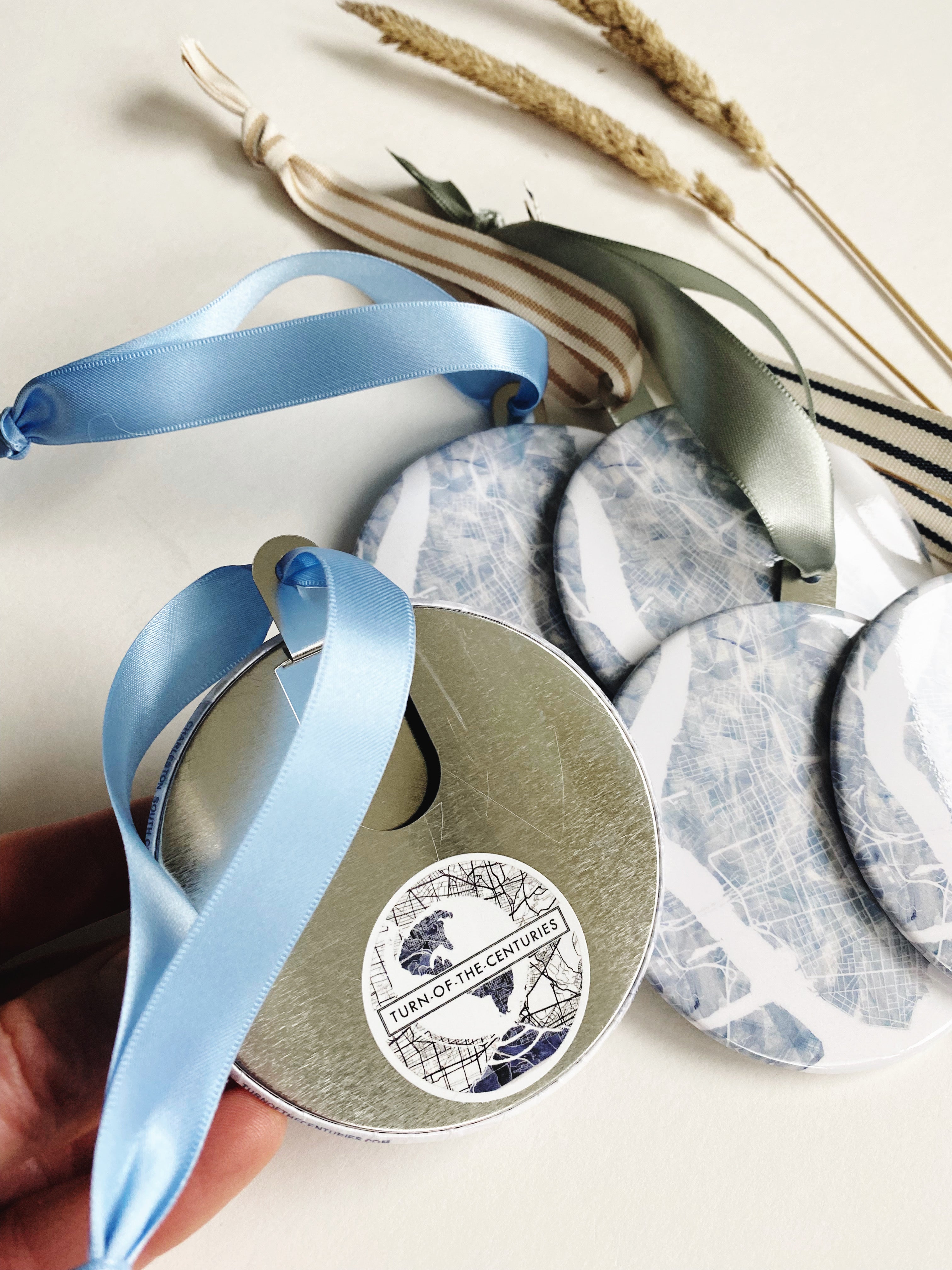 Customize YOUR CITY/PLACE Art Map: ORNAMENT: Wholesale Only