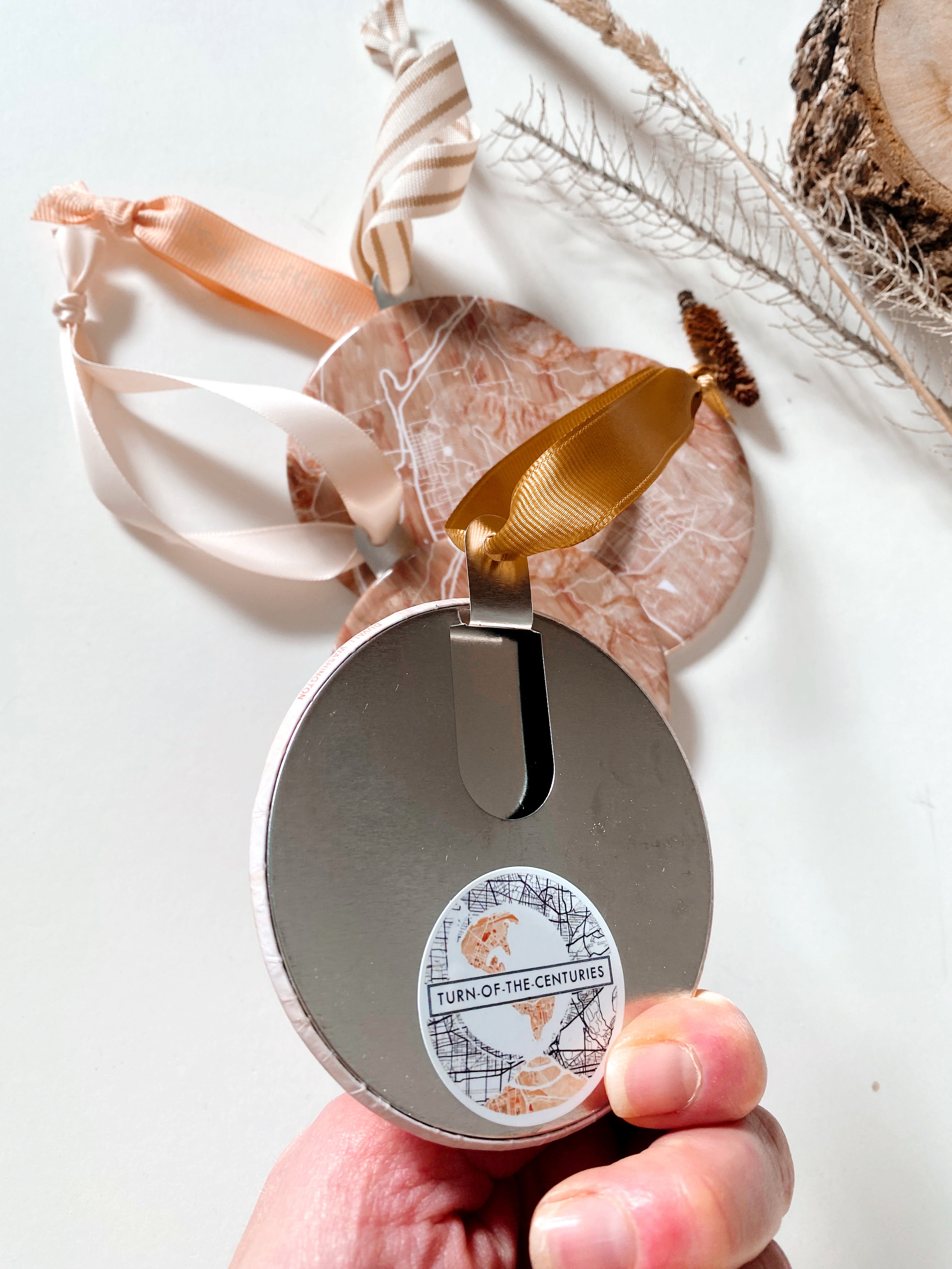 Customize YOUR CITY/PLACE Art Map: ORNAMENT: Wholesale Only