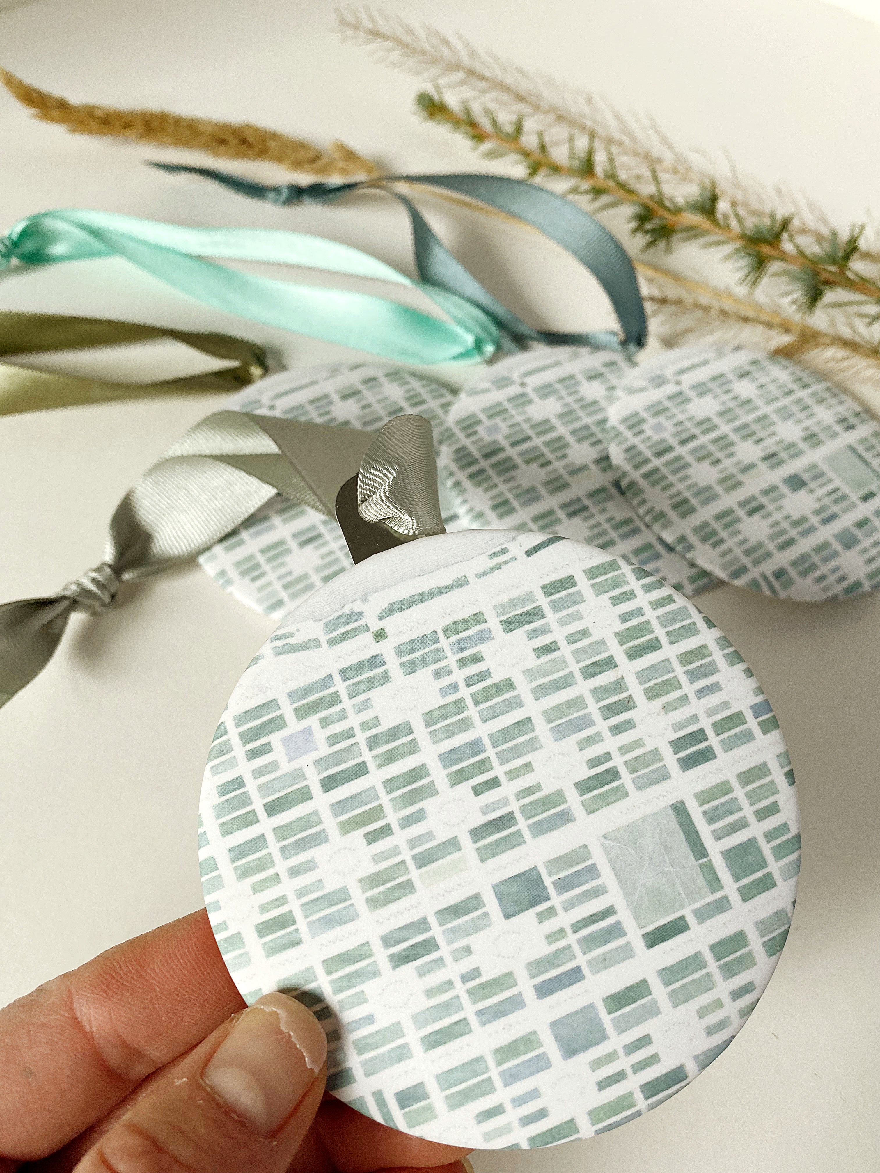 Customize YOUR CITY/PLACE Art Map: ORNAMENT: Wholesale Only