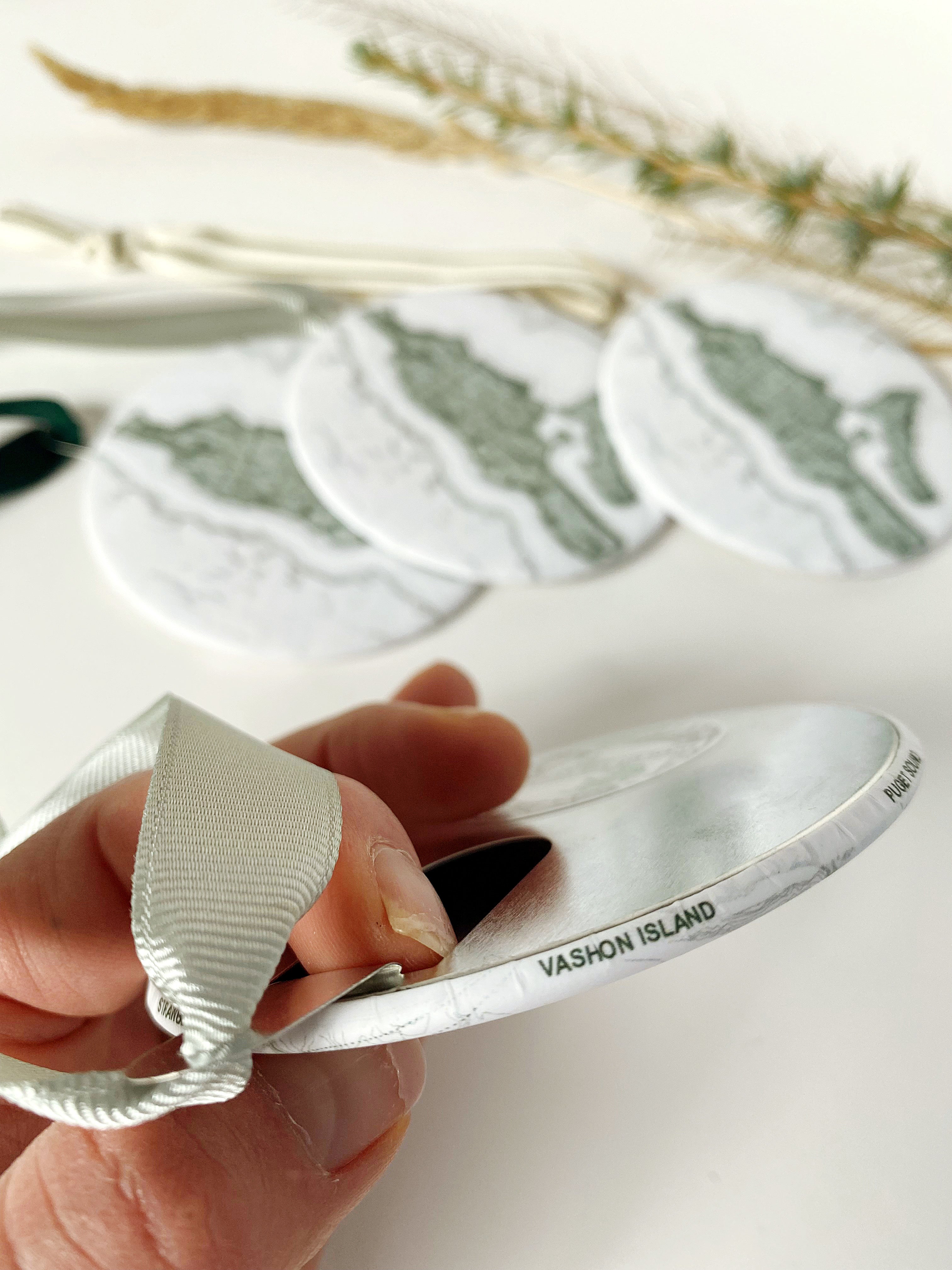 Customize YOUR CITY/PLACE Art Map: ORNAMENT: Wholesale Only