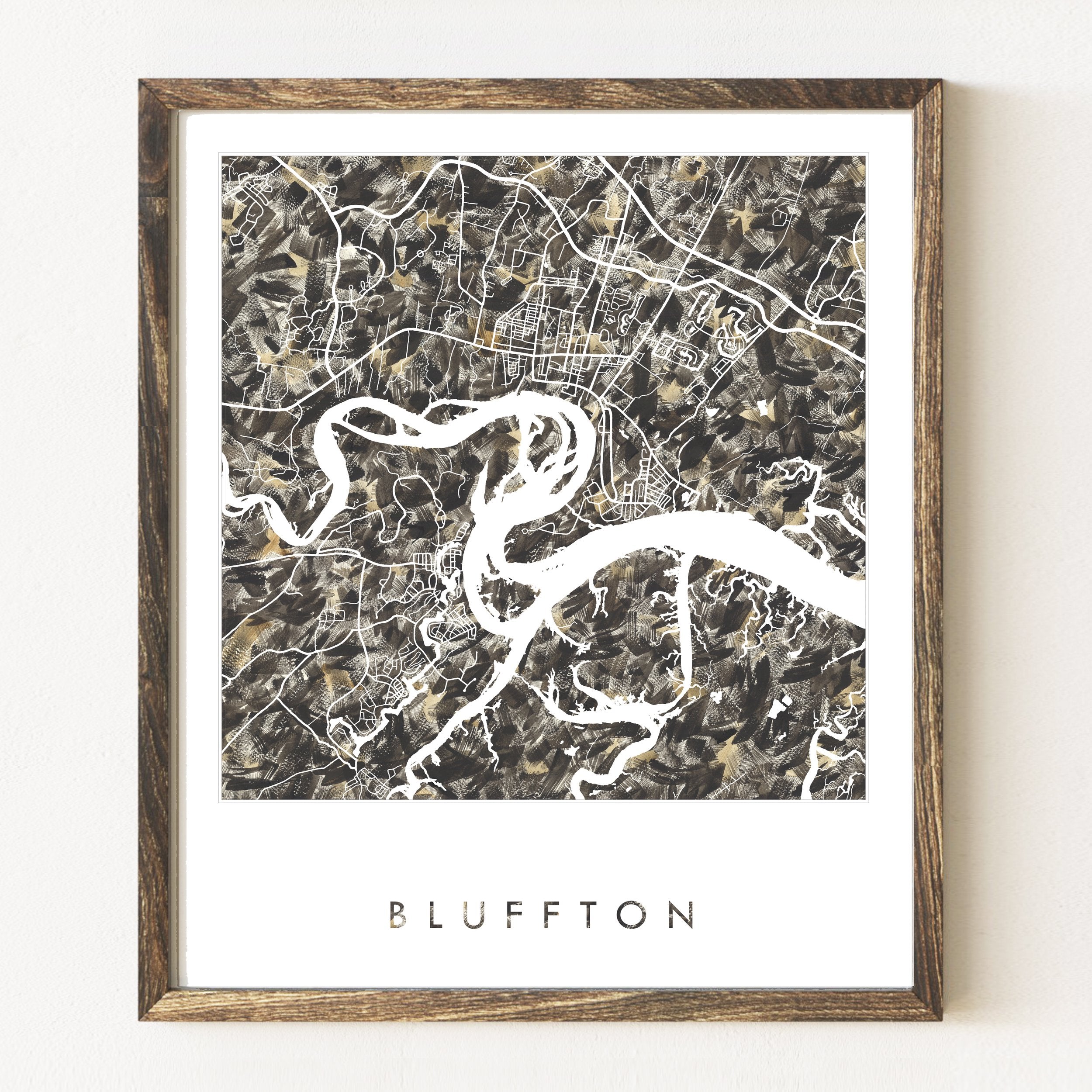 BLUFFTON + Palmetto Bluff Urban Fabrics City Map: PRINT
