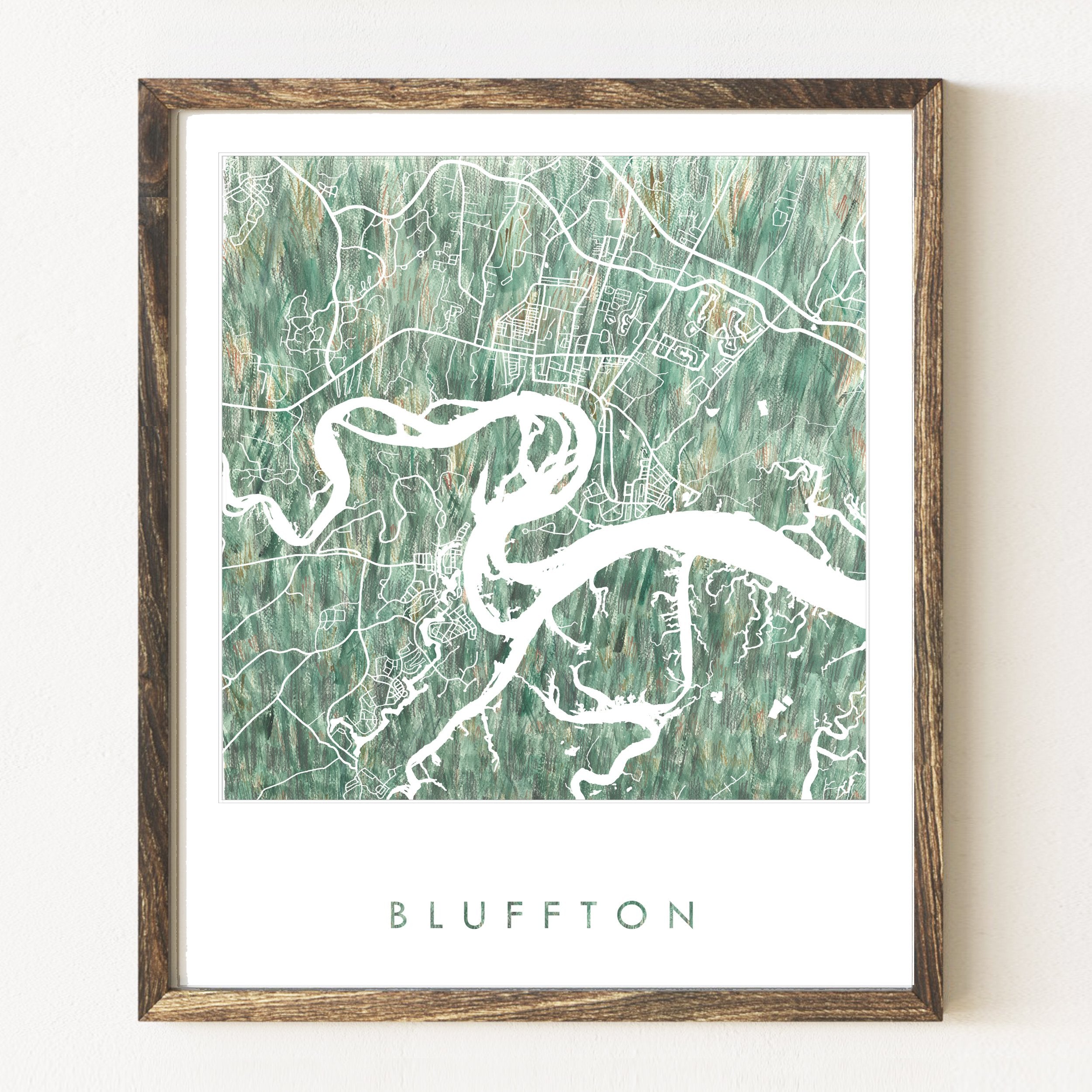 BLUFFTON + Palmetto Bluff Urban Fabrics City Map: PRINT