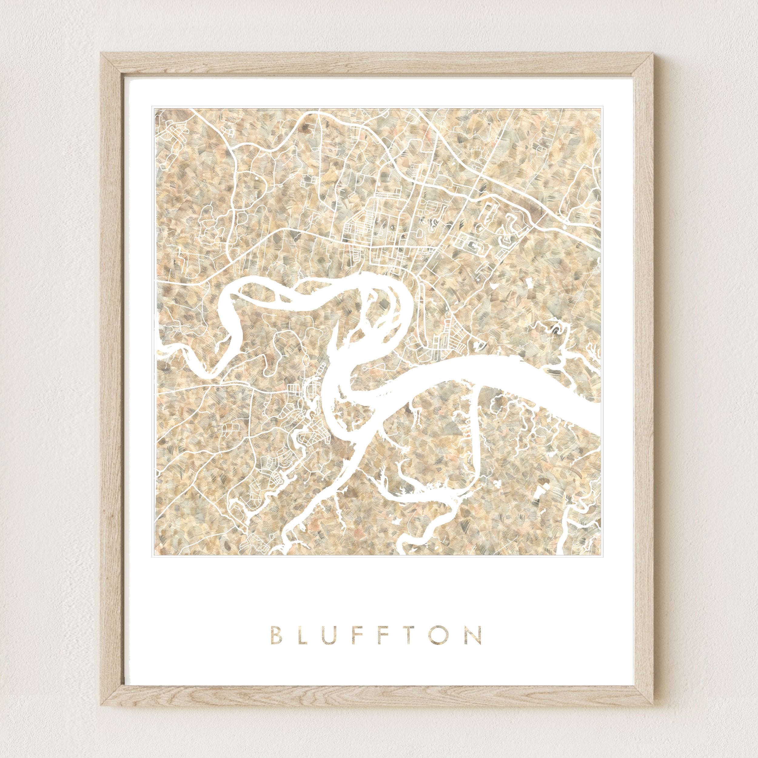 BLUFFTON + Palmetto Bluff Urban Fabrics City Map: PRINT