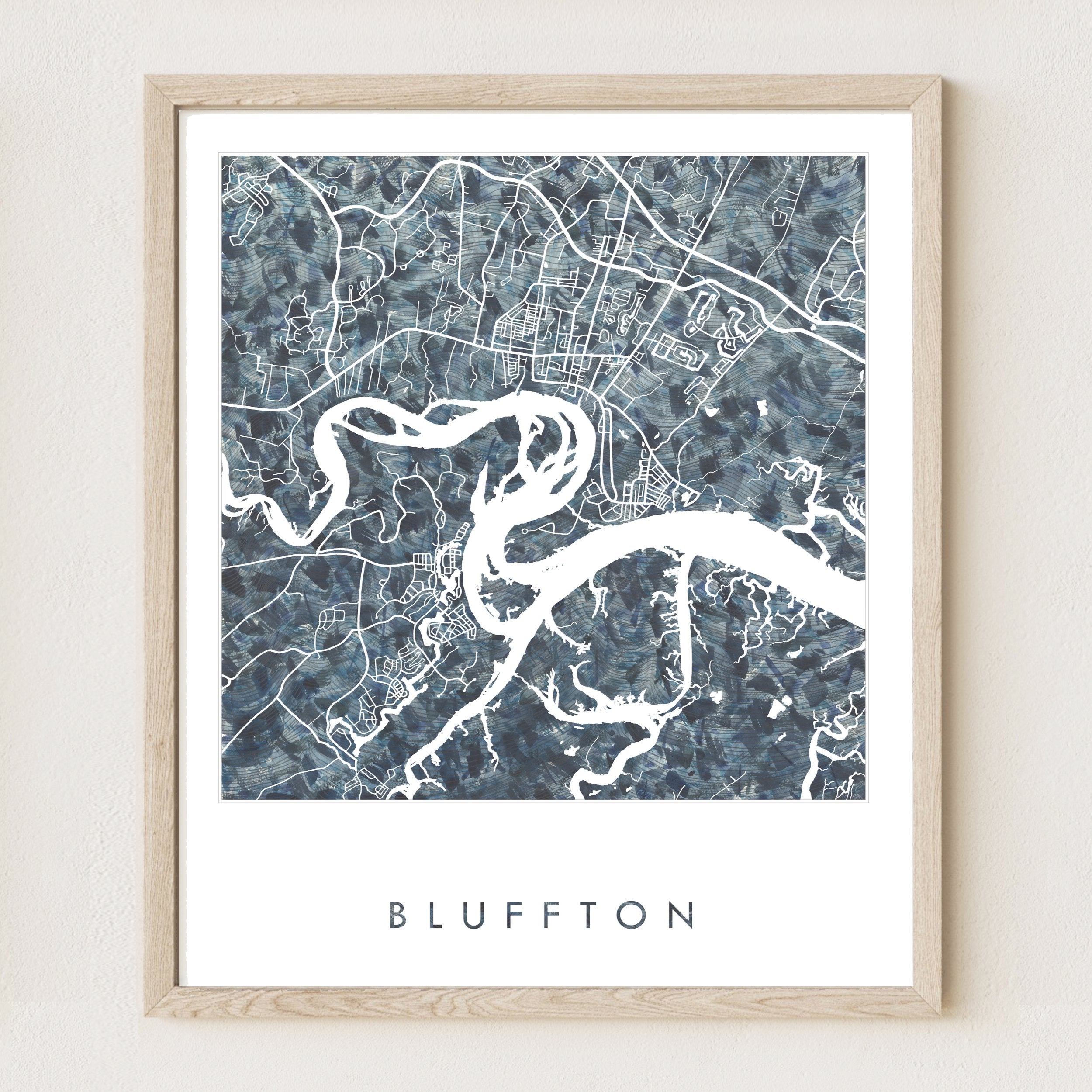 BLUFFTON + Palmetto Bluff Urban Fabrics City Map: PRINT