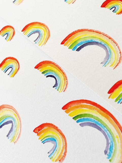 PROVO Pride Rainbow Watercolor Map: PRINT