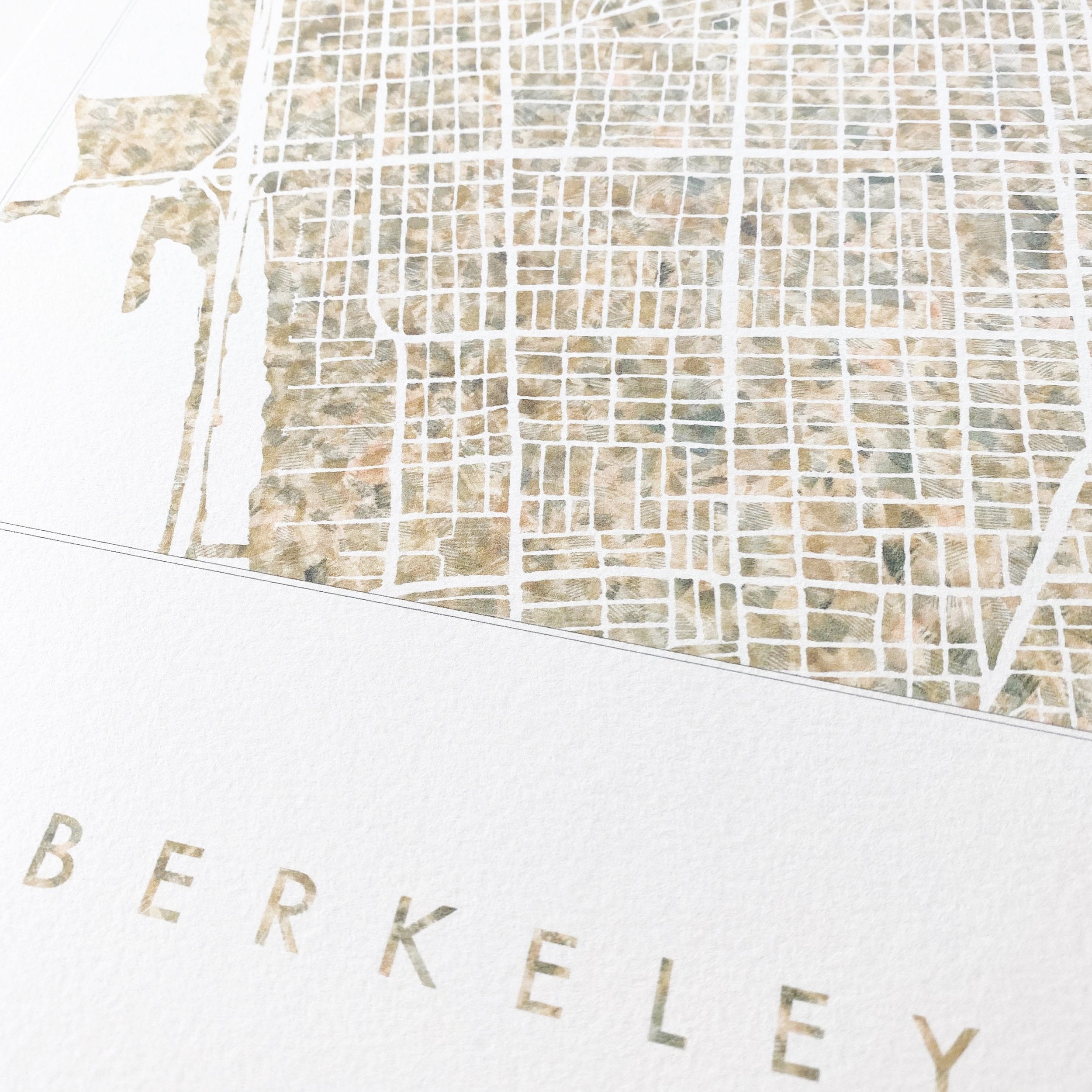 BERKELEY Urban Fabrics City Map: PRINT
