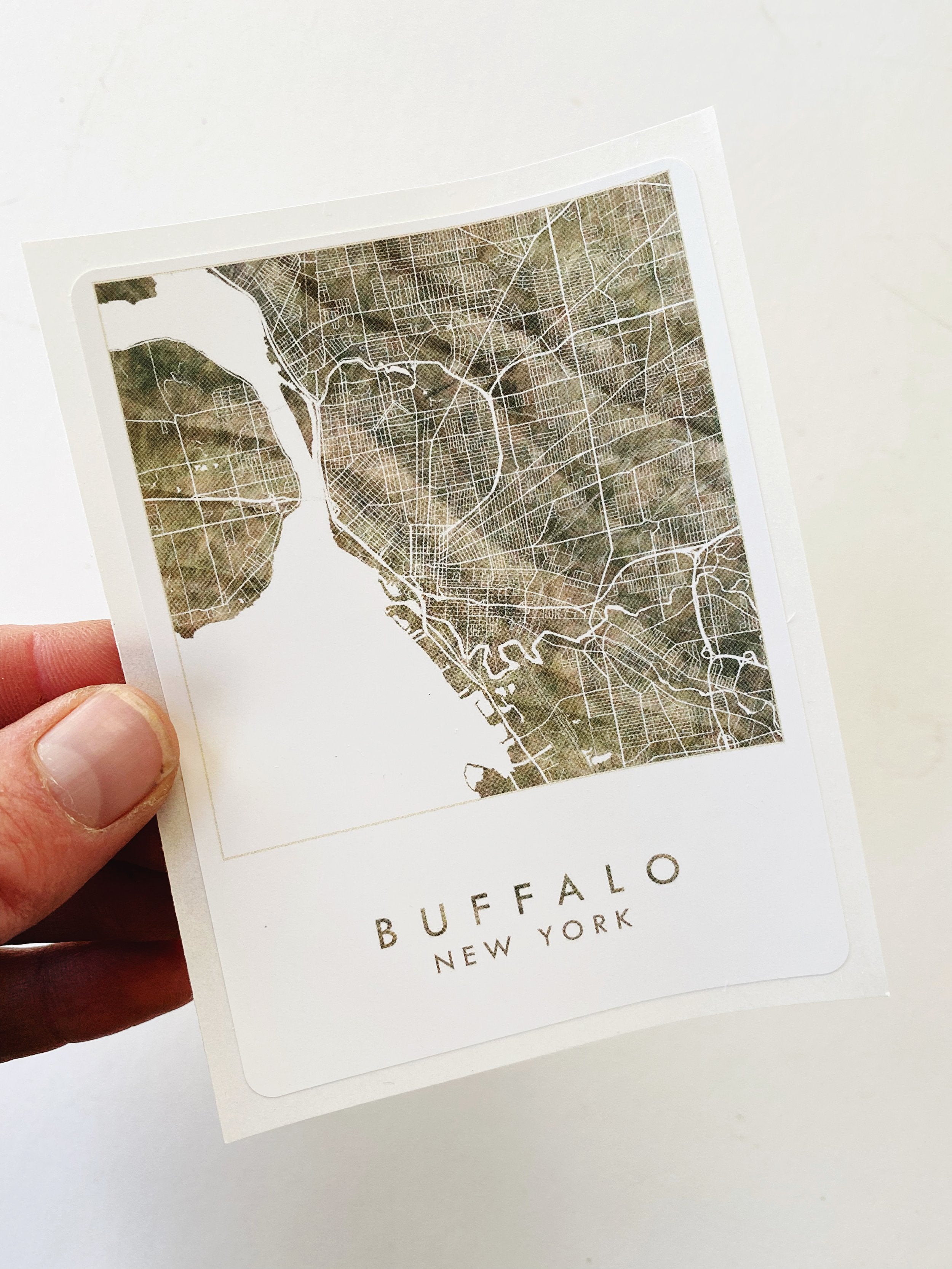 BUFFALO New York Map Sticker