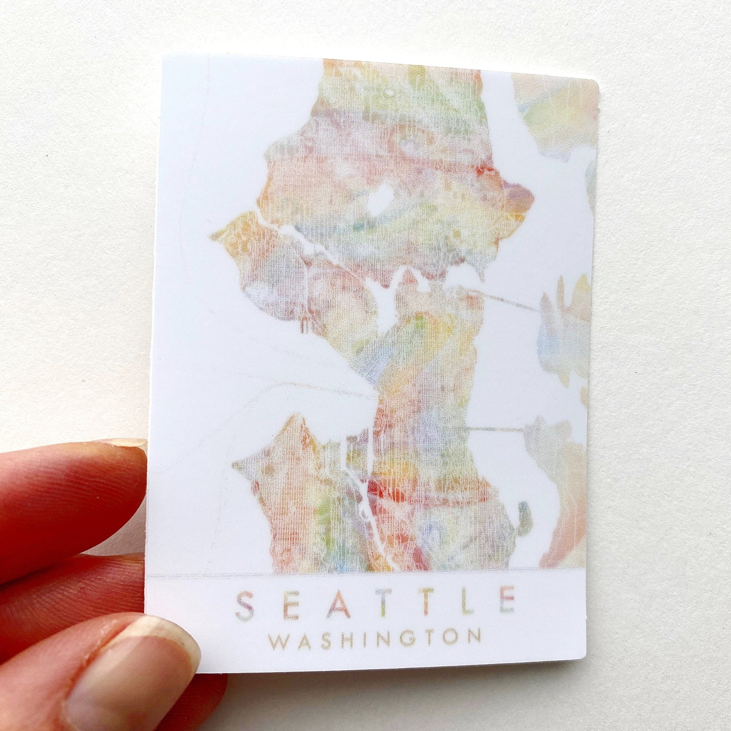 SEATTLE Washington PRIDE Map VINYL Sticker