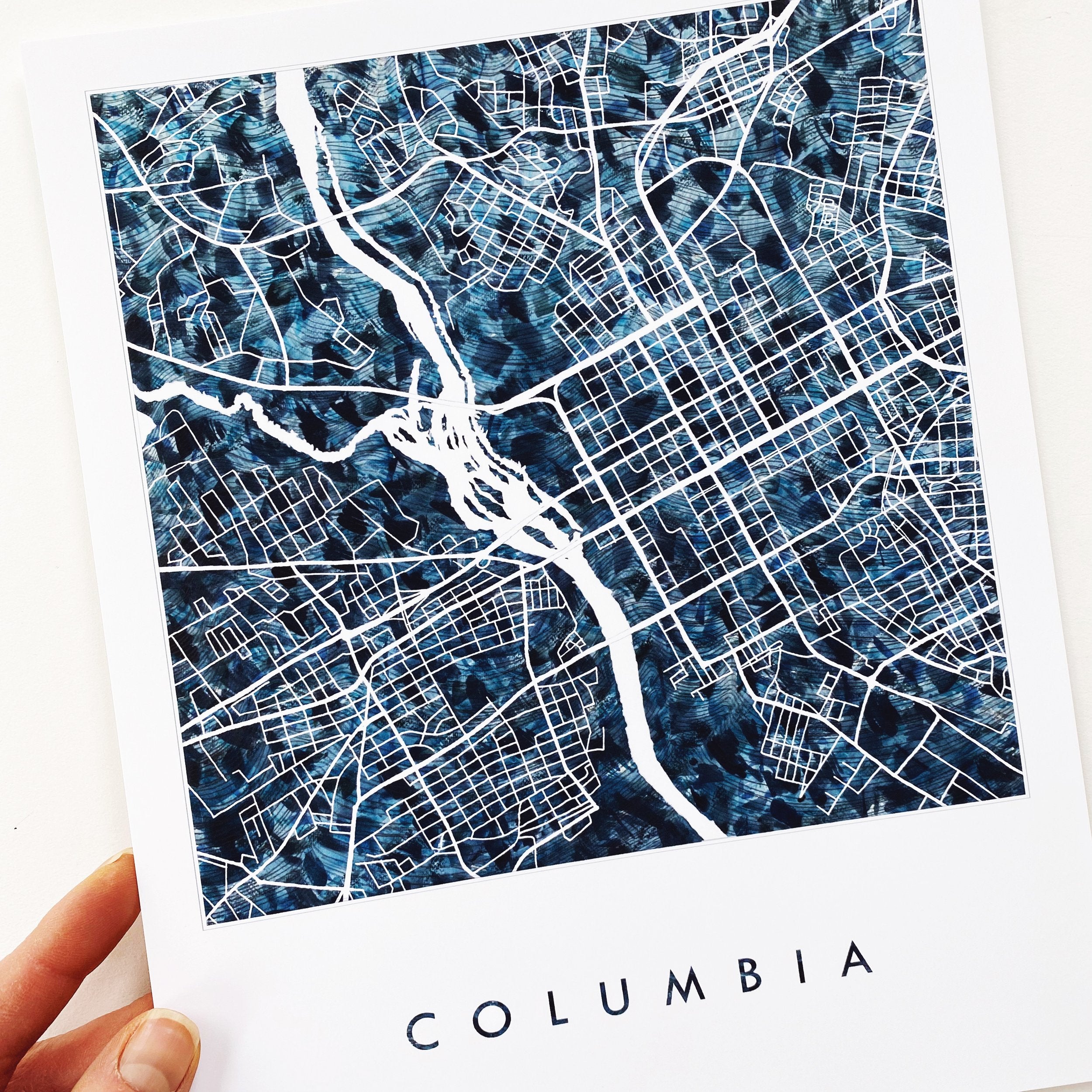 COLUMBIA Urban Fabrics City Map: PRINT