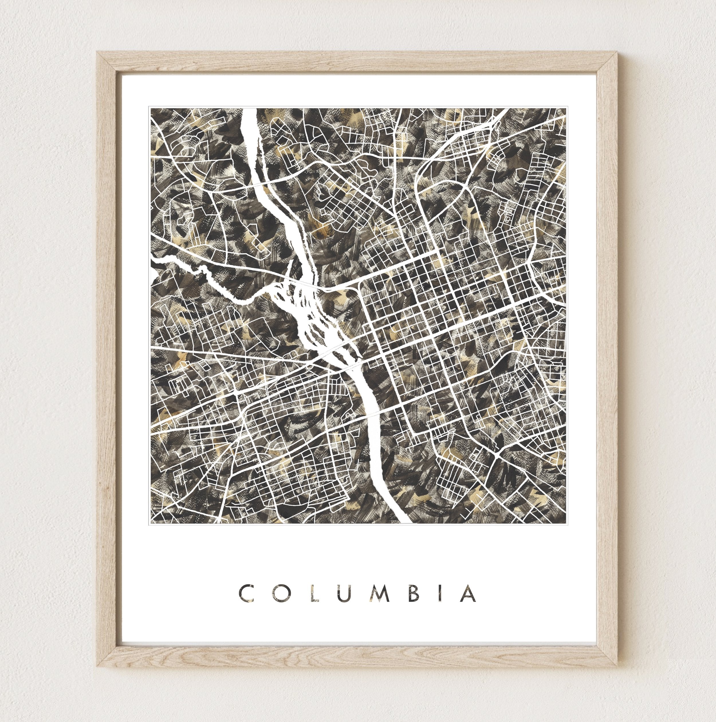 COLUMBIA Urban Fabrics City Map: PRINT