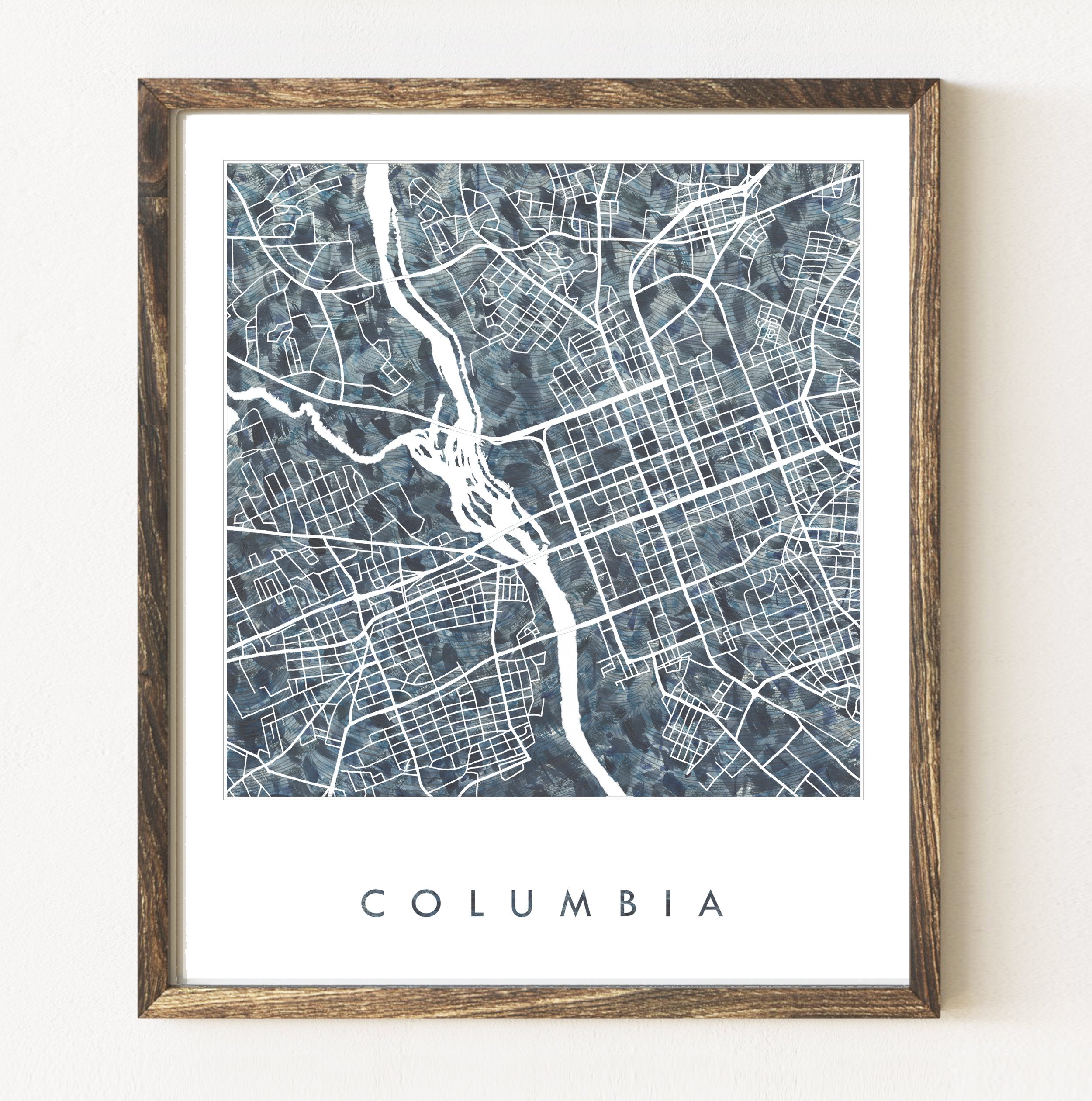 COLUMBIA Urban Fabrics City Map: PRINT