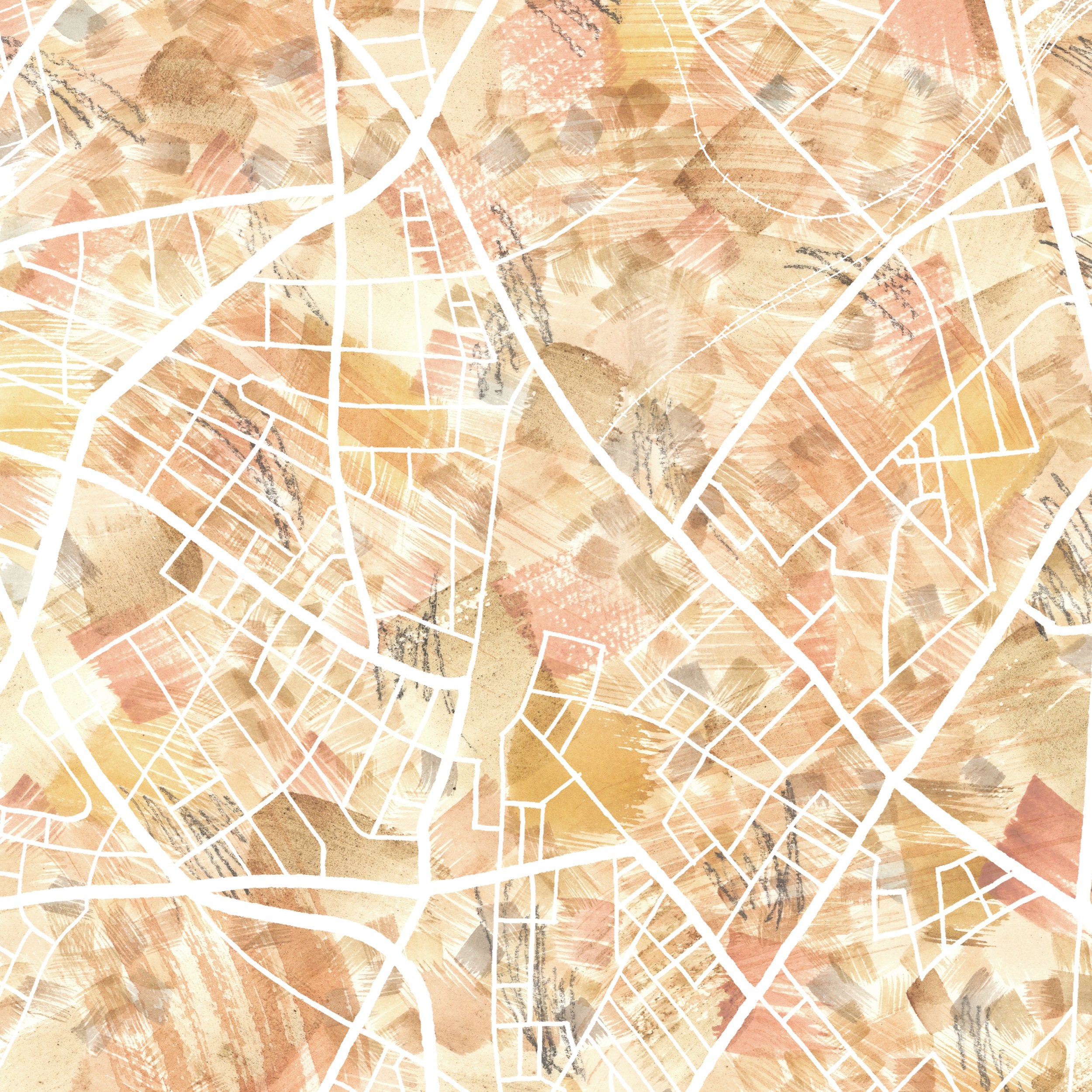 COPENHAGEN Urban Fabrics City Map: PRINT