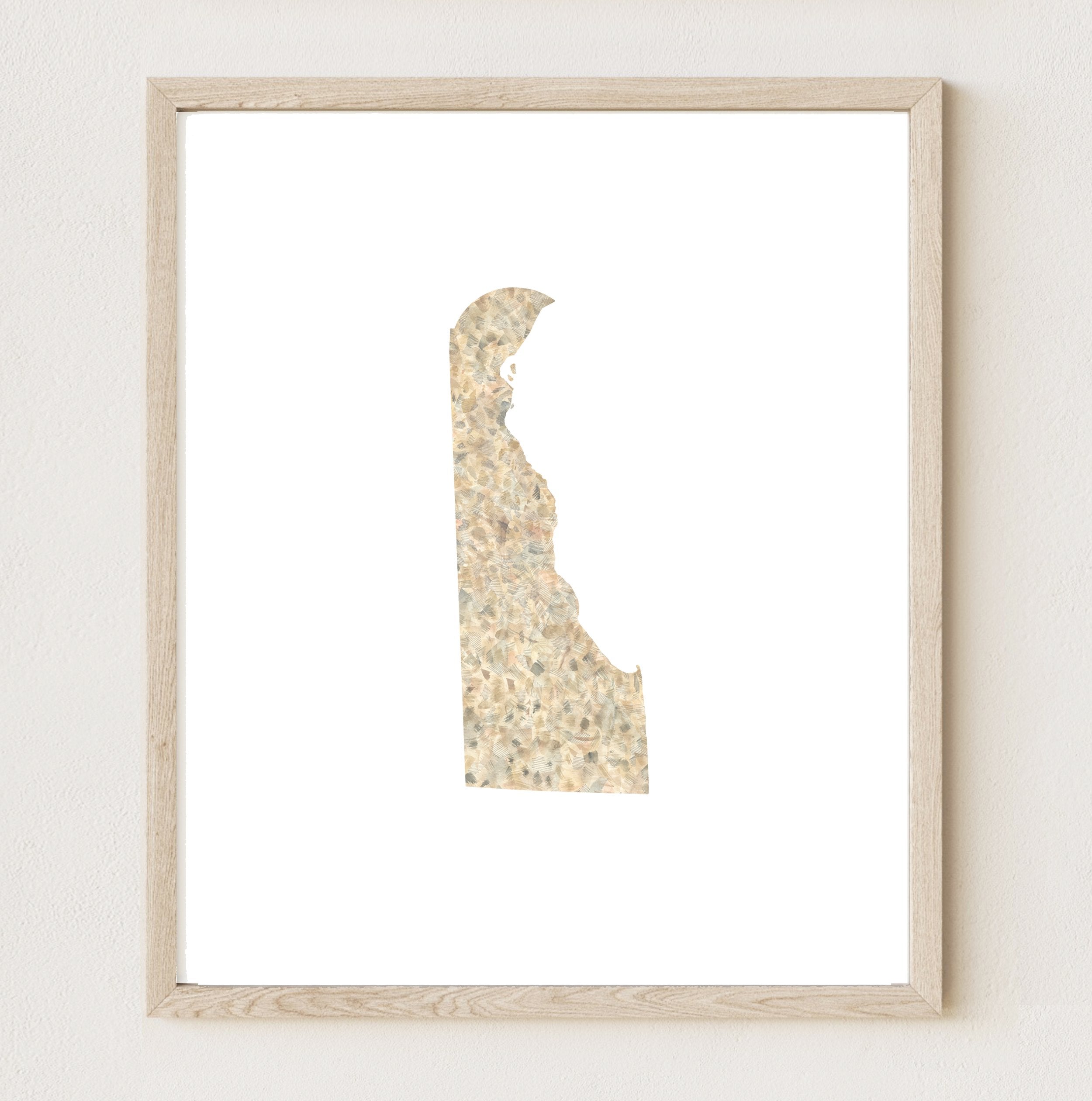 DELAWARE State Map: PRINT