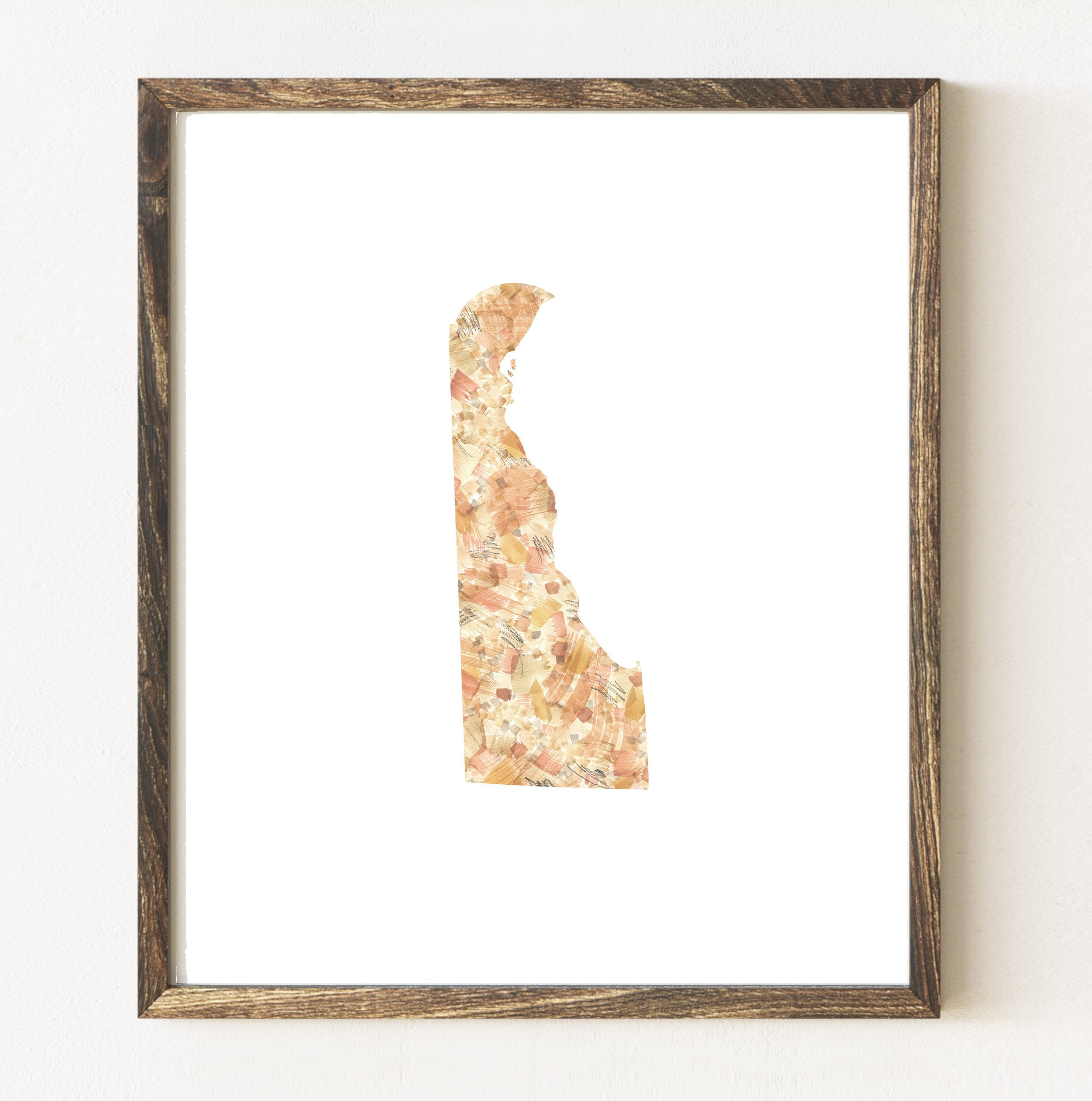 DELAWARE State Map: PRINT