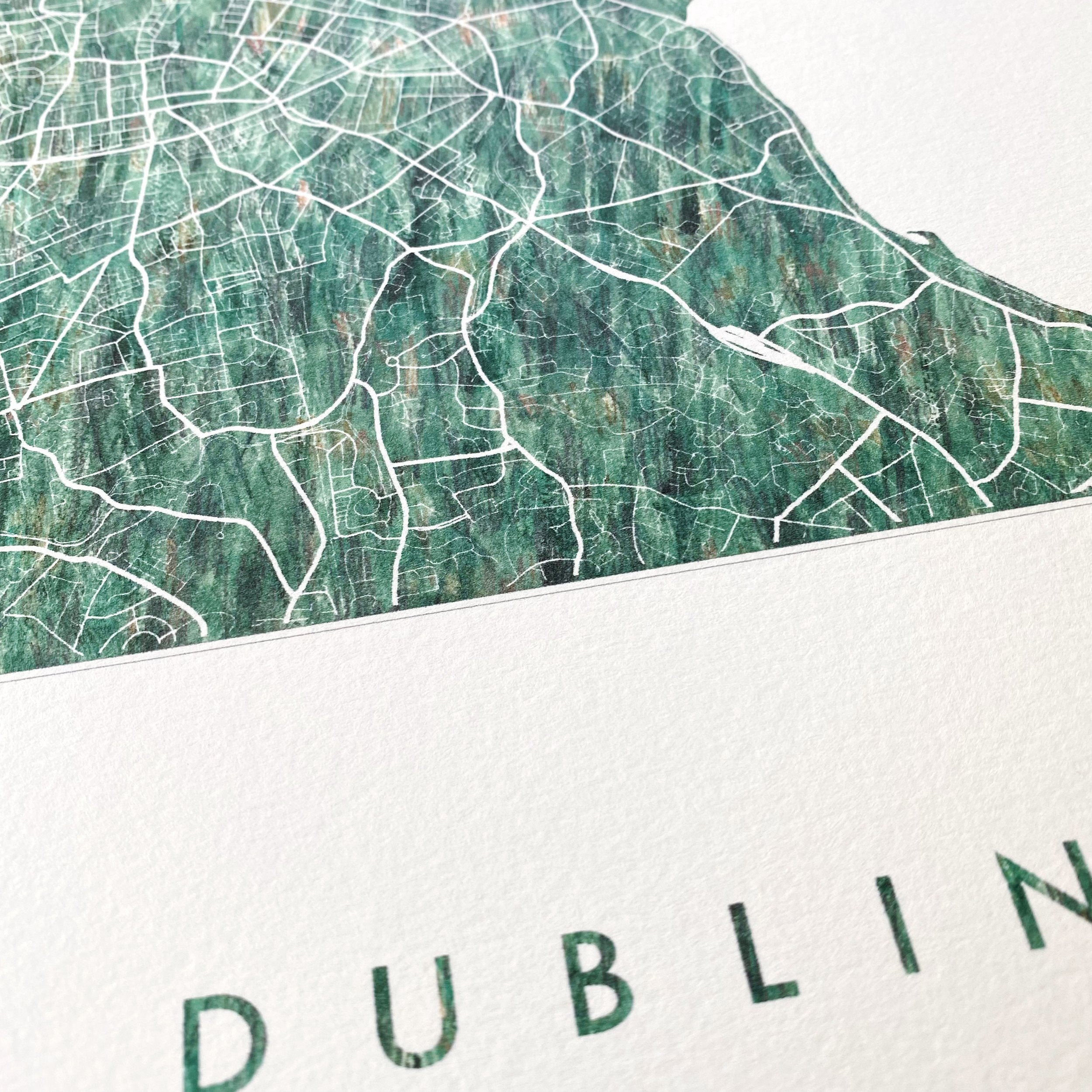 DUBLIN Urban Fabrics City Map: PRINT