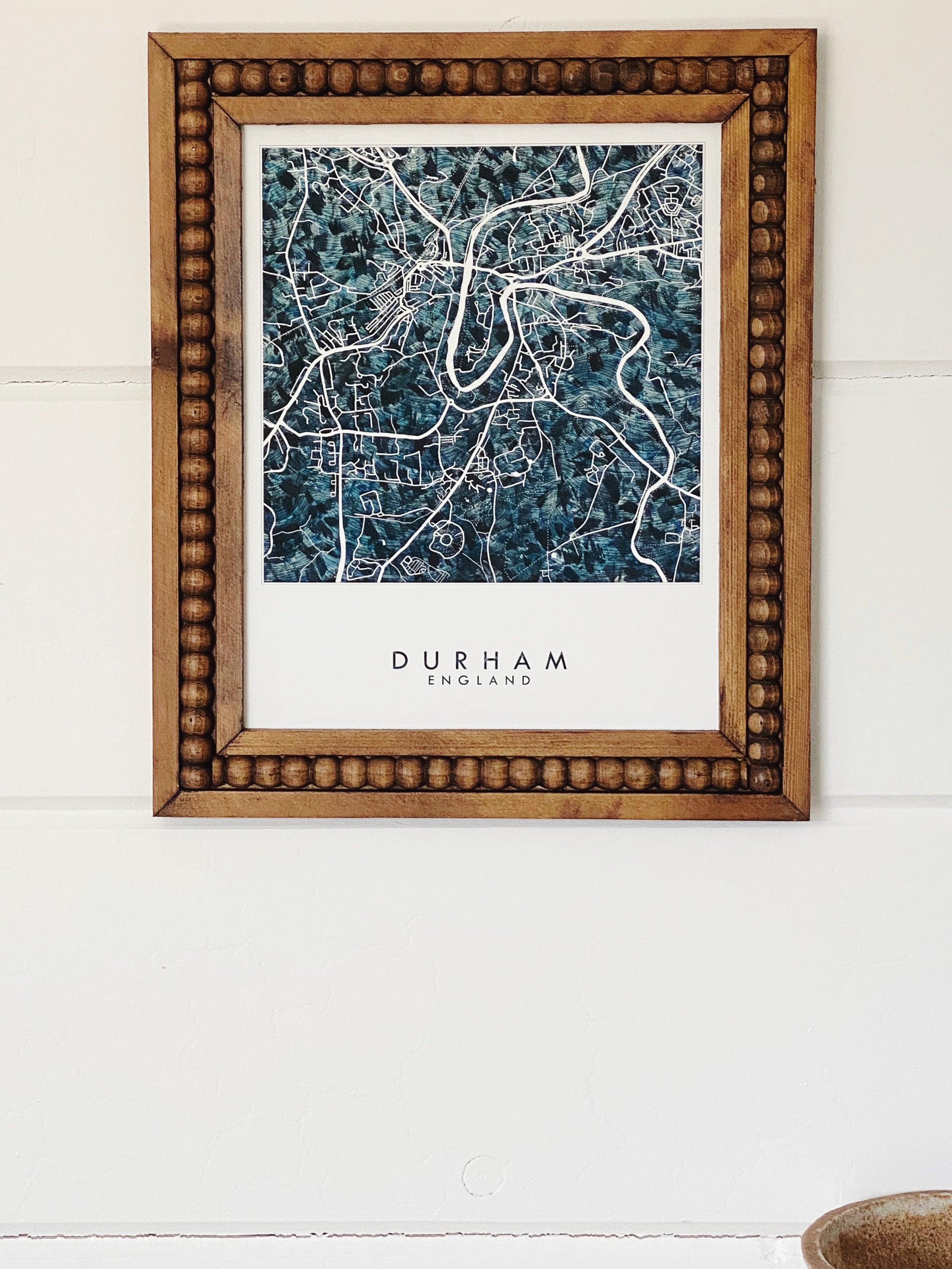 DURHAM England Urban Fabrics City Map: PRINT