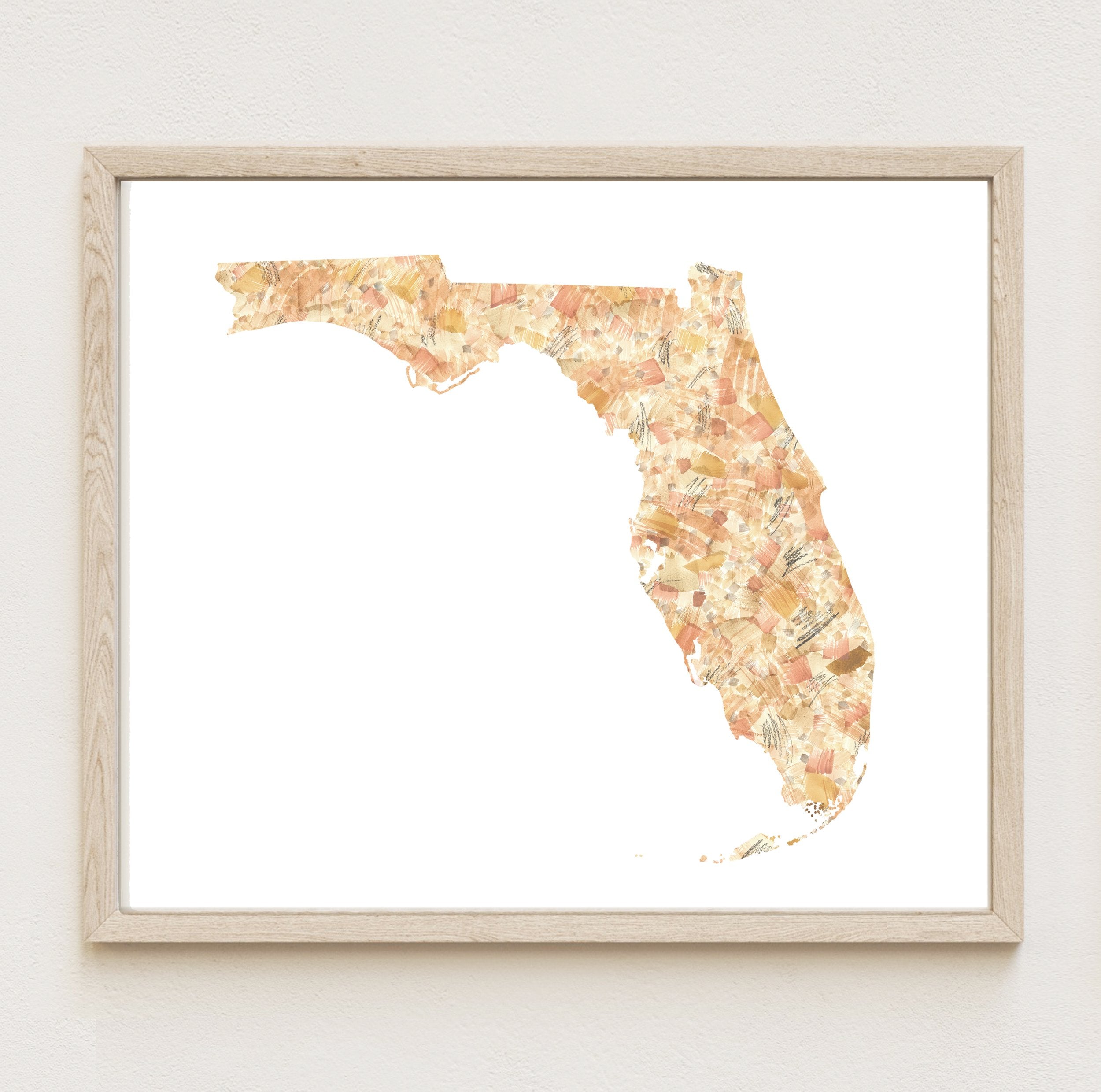 FLORIDA State Map: PRINT