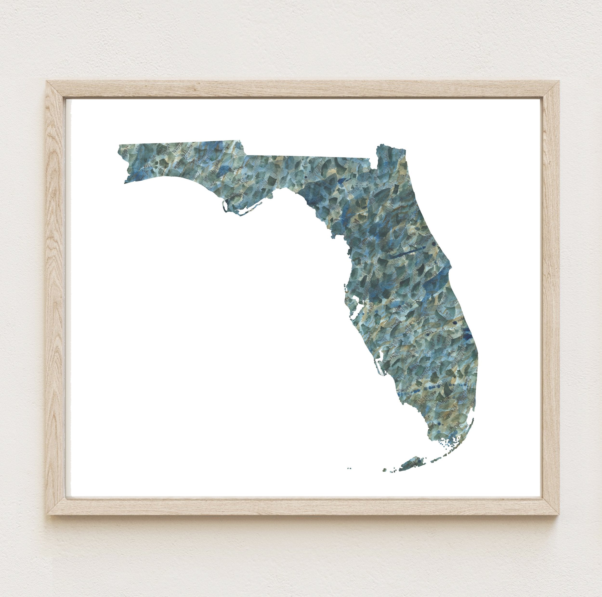 FLORIDA State Map: PRINT