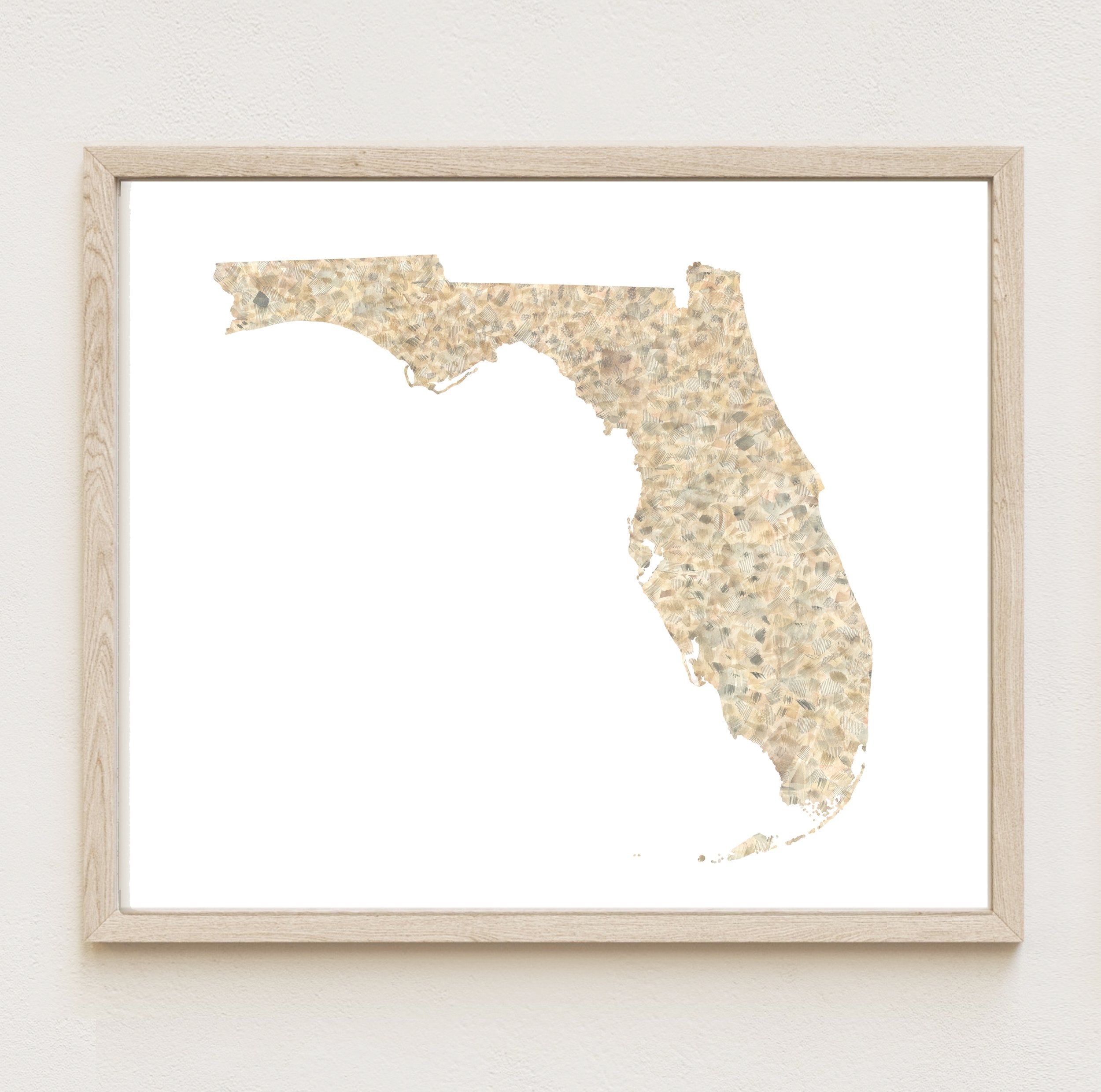 FLORIDA State Map: PRINT