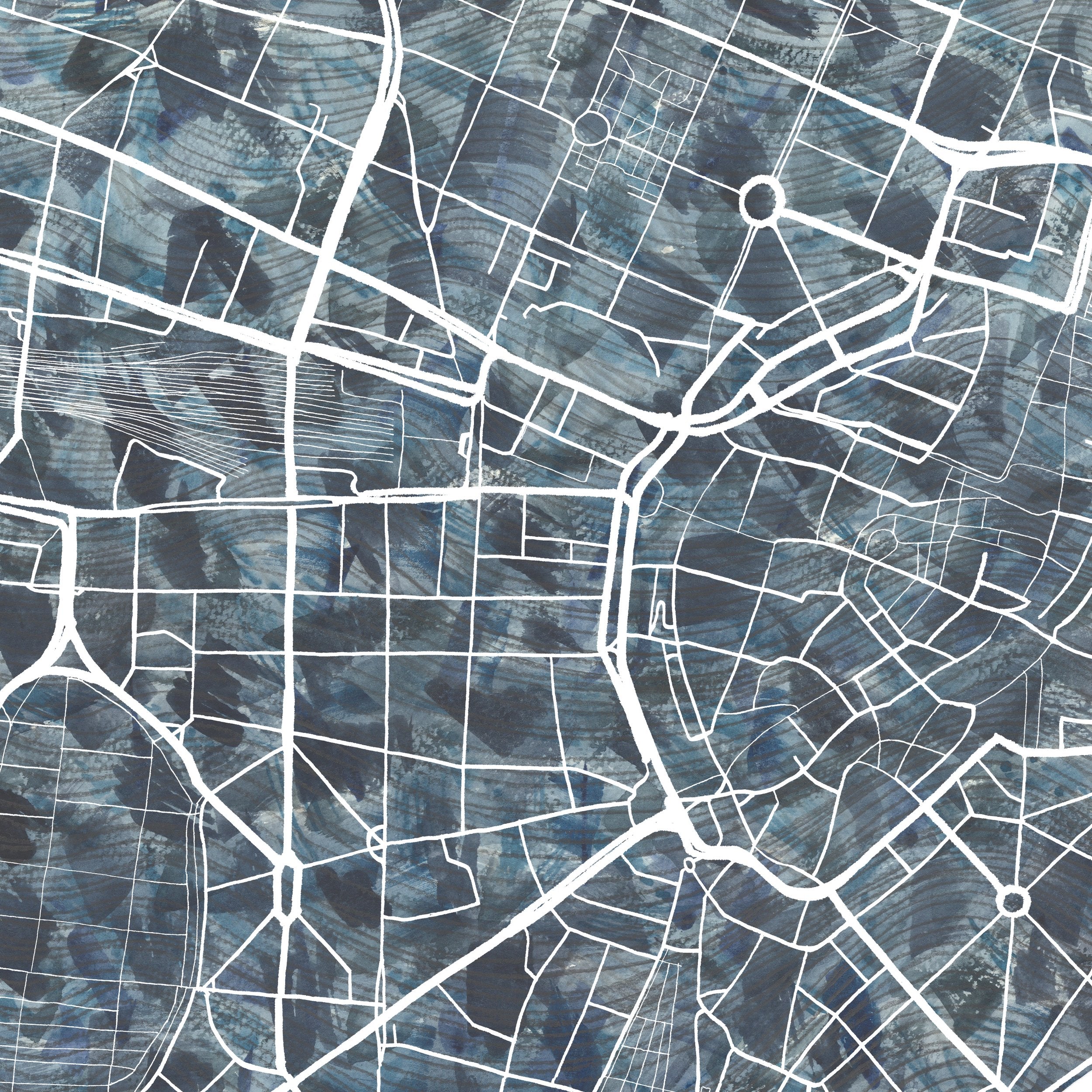 MUNICH Urban Fabrics City Map: PRINT