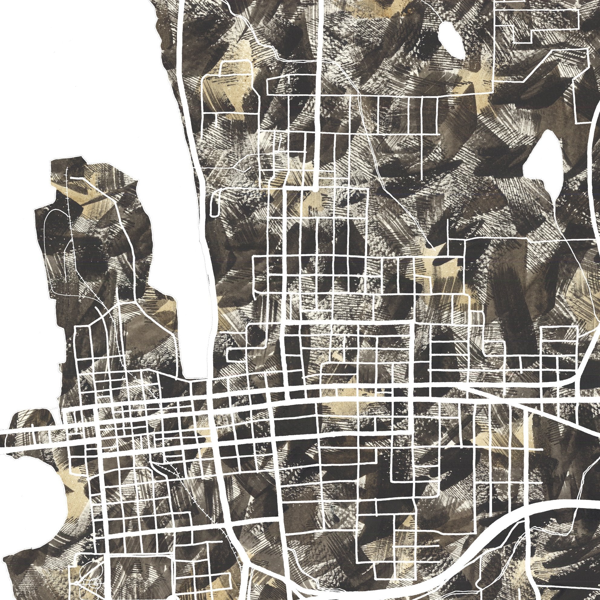 OLYMPIA Urban Fabrics City Map: PRINT