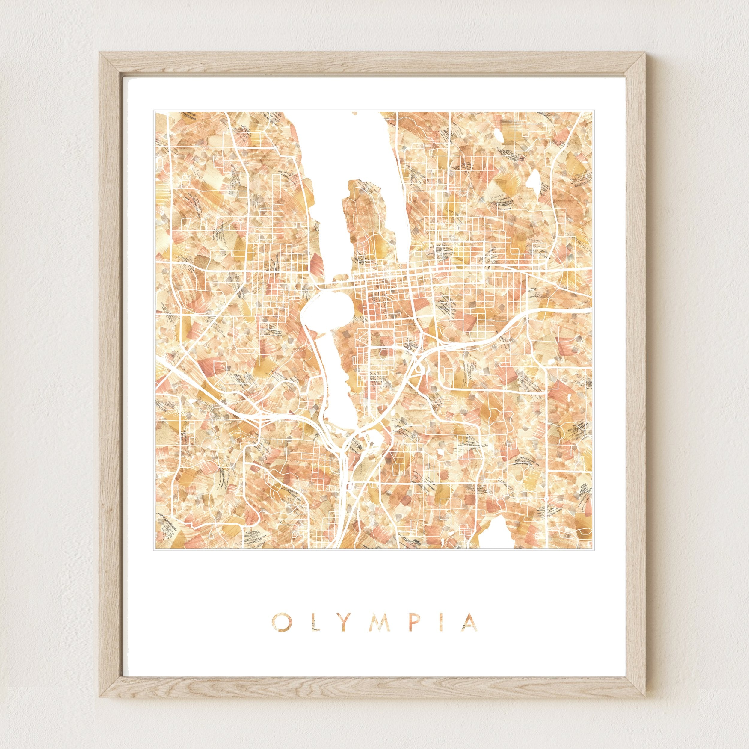 OLYMPIA Urban Fabrics City Map: PRINT