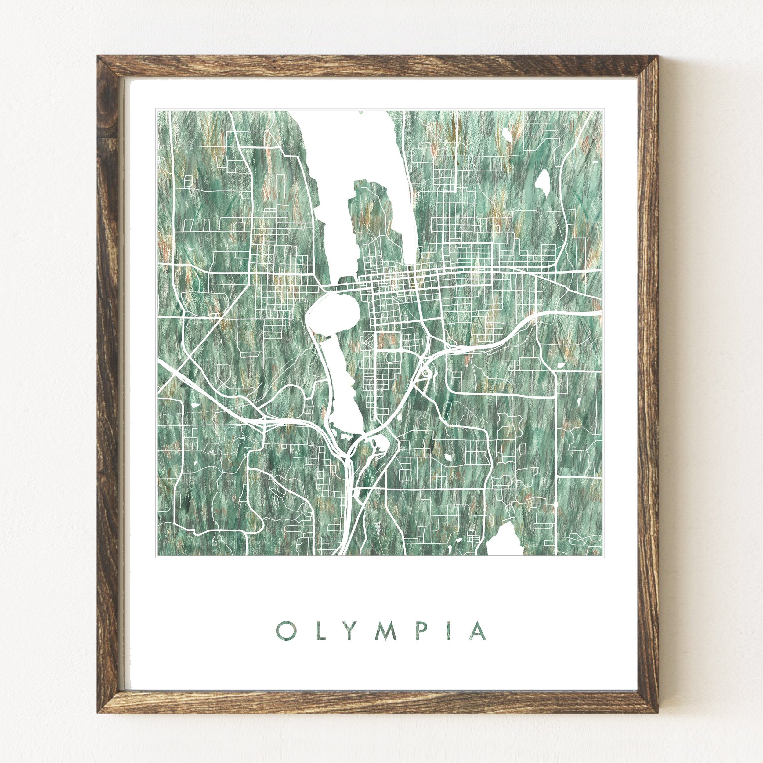 OLYMPIA Urban Fabrics City Map: PRINT