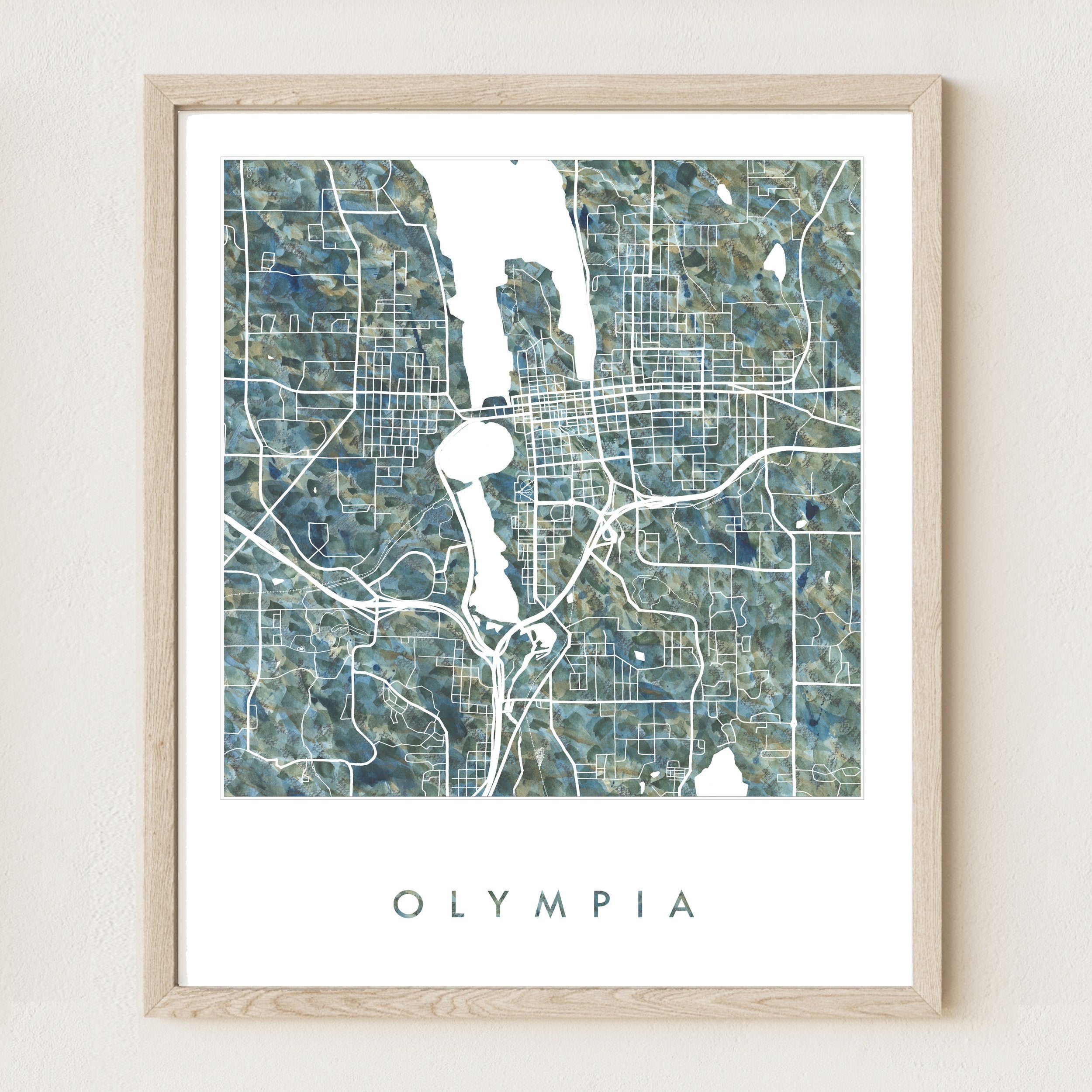 OLYMPIA Urban Fabrics City Map: PRINT