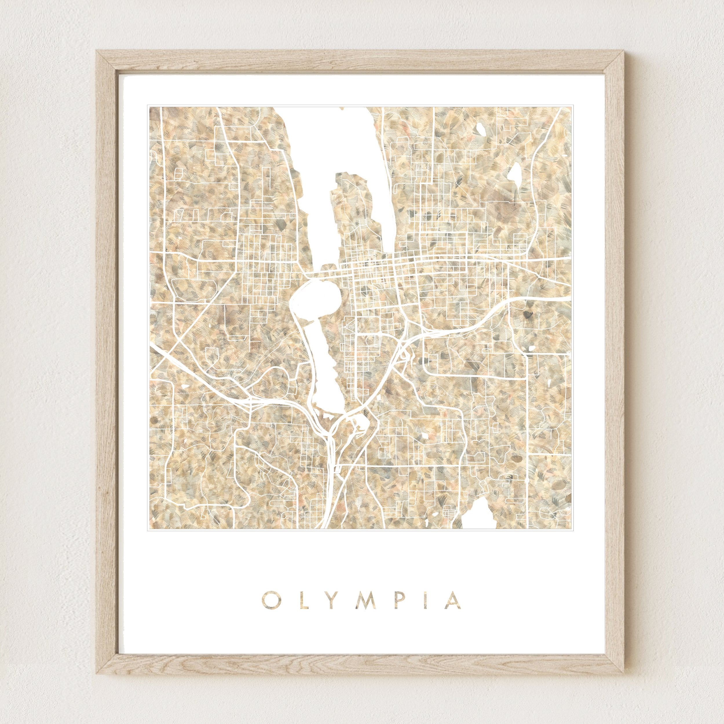 OLYMPIA Urban Fabrics City Map: PRINT