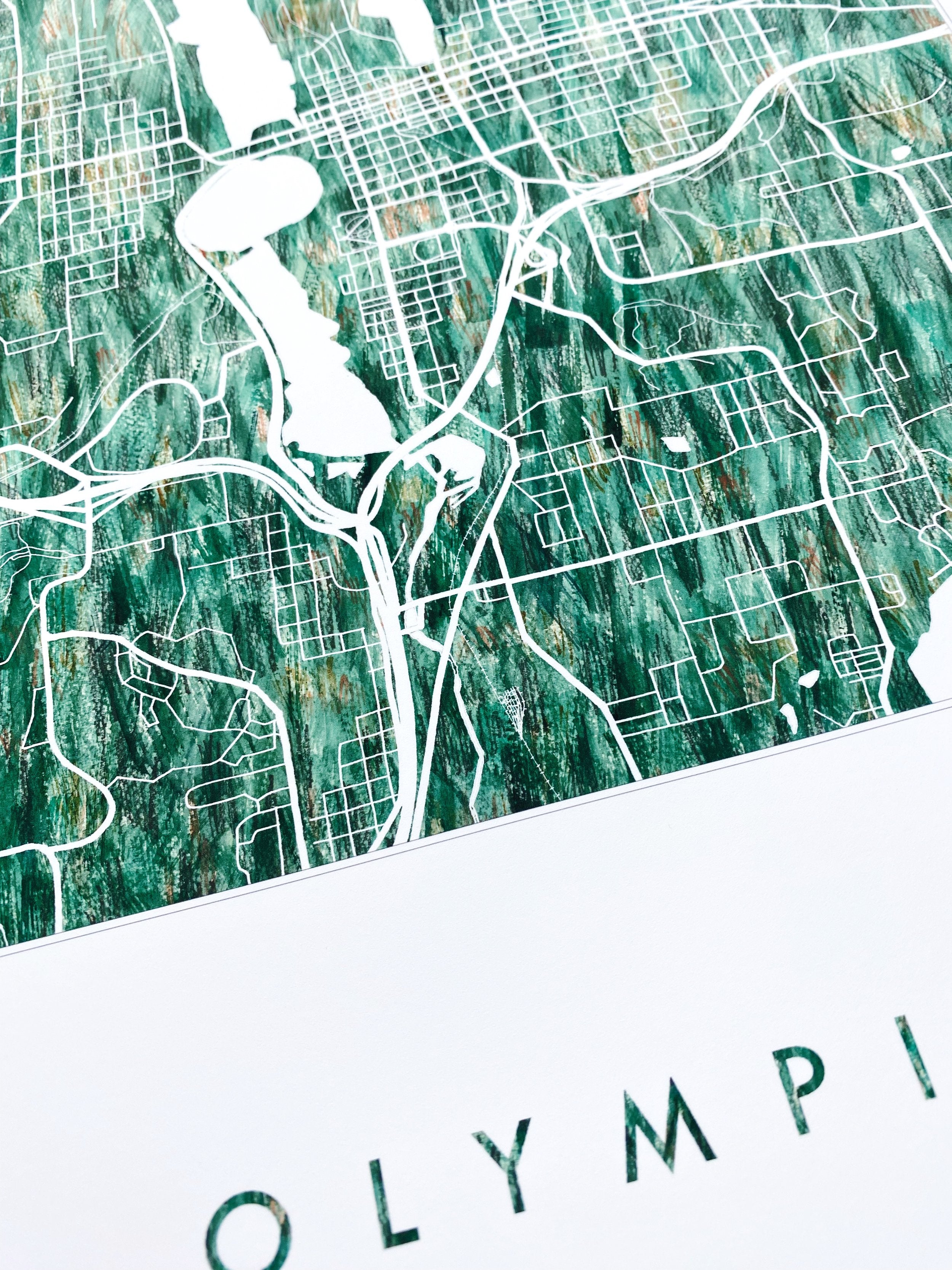 OLYMPIA Urban Fabrics City Map: PRINT