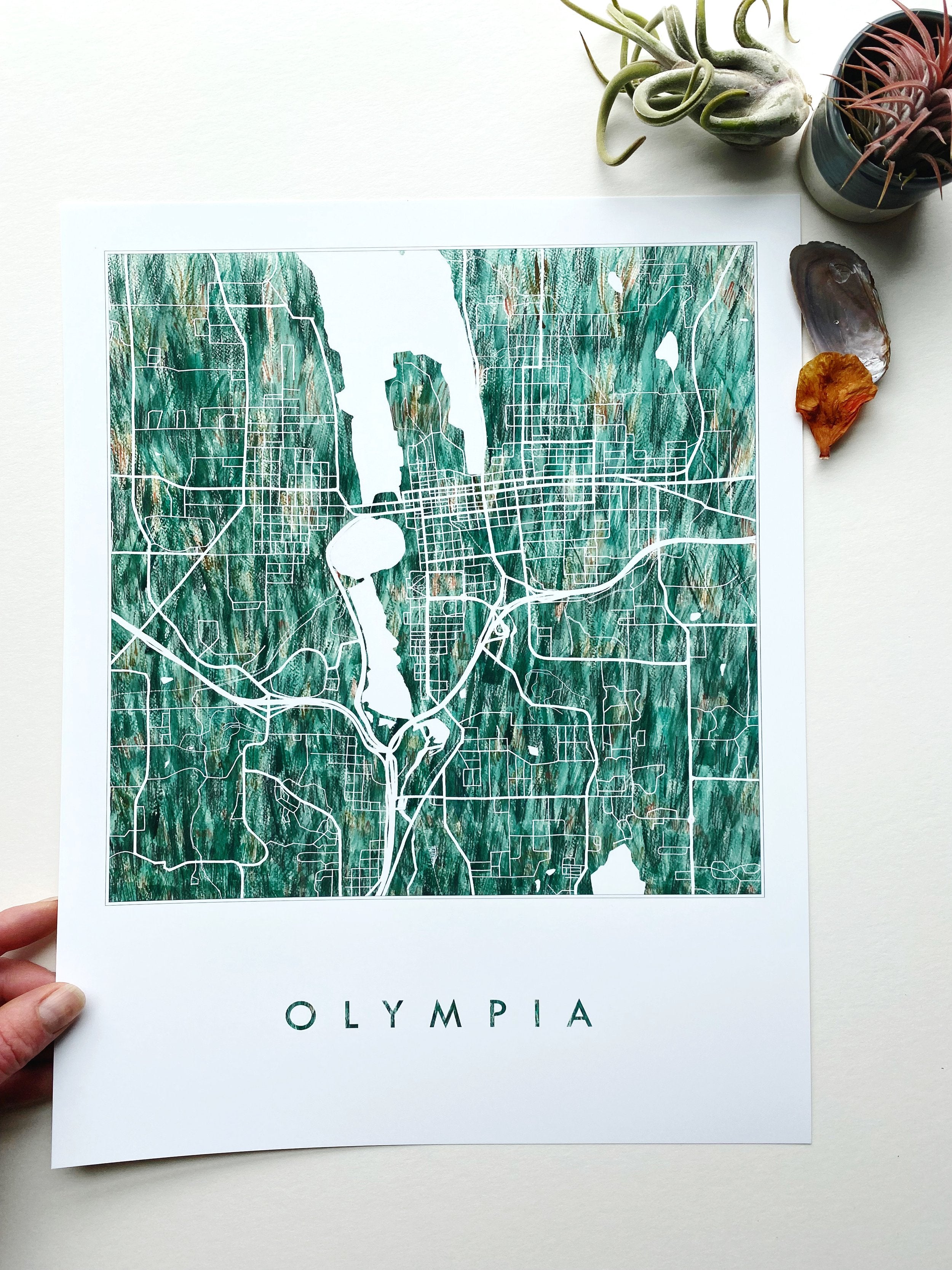 OLYMPIA Urban Fabrics City Map: PRINT