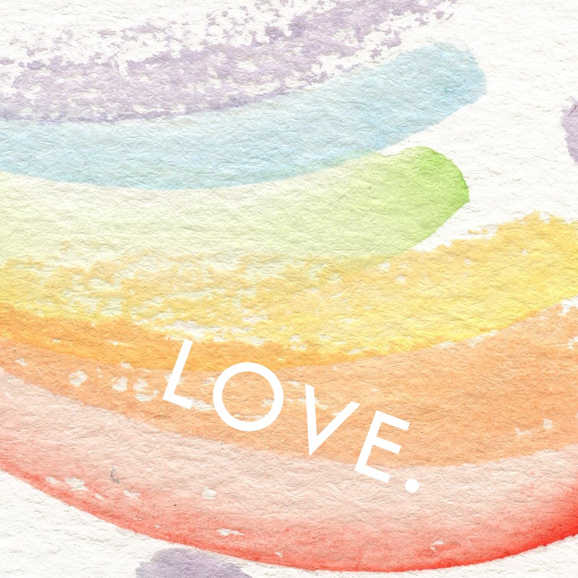 Pride Rainbow Watercolor: STICKERS!