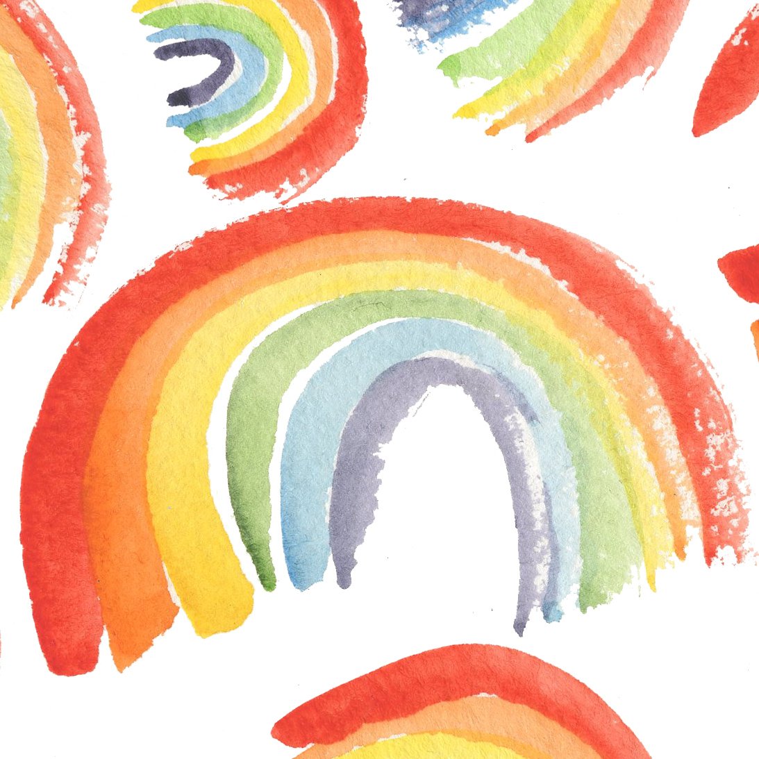 Pride Rainbow Watercolor: STICKERS!