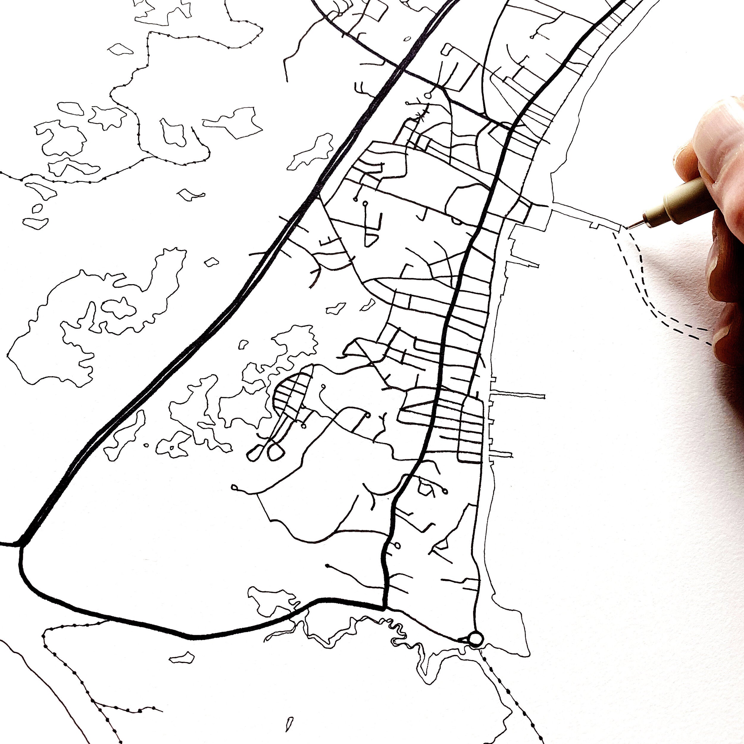 PROVINCETOWN Cape Cod: City Lines Street: PRINT