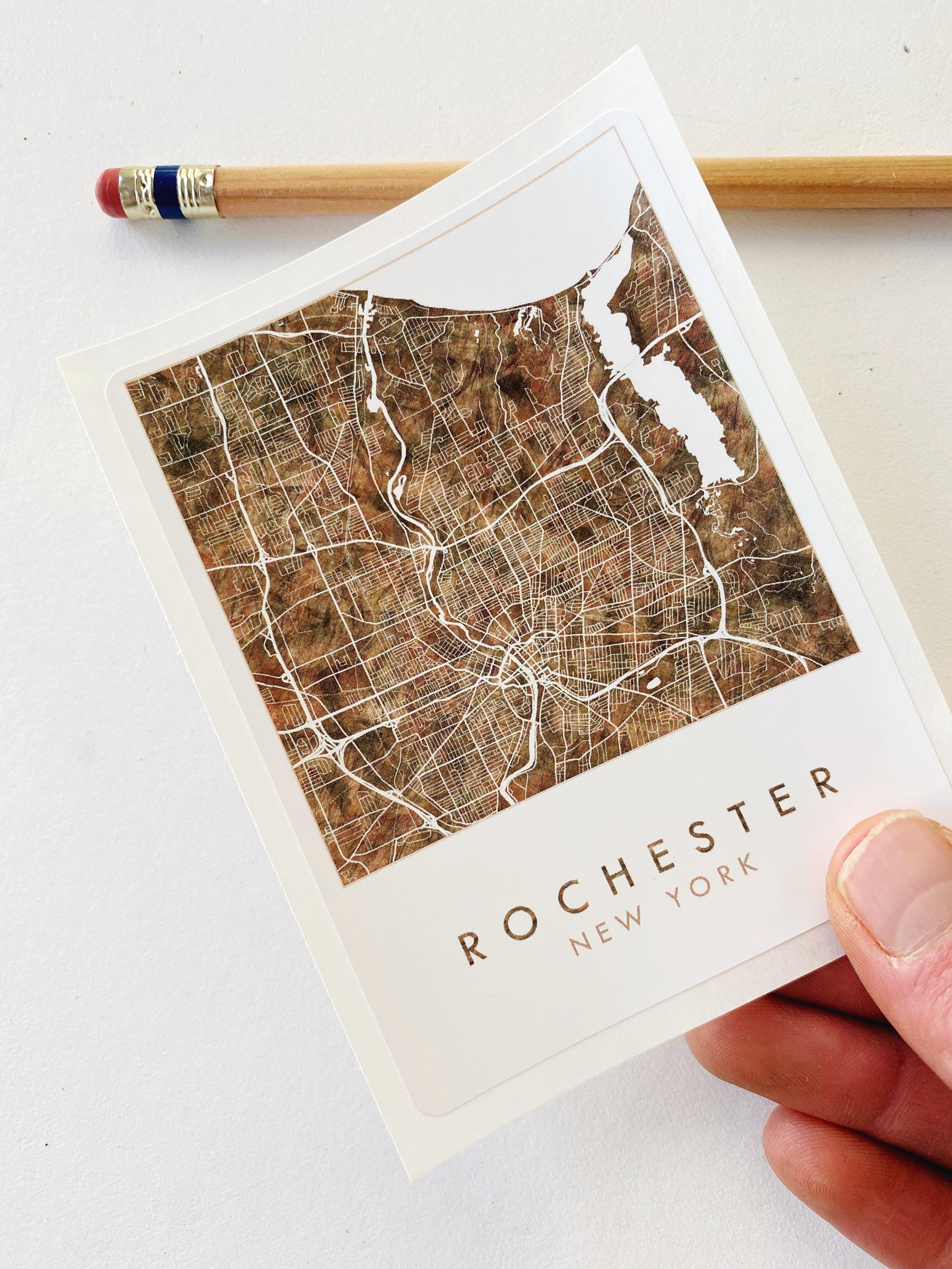 ROCHESTER New York Map Sticker