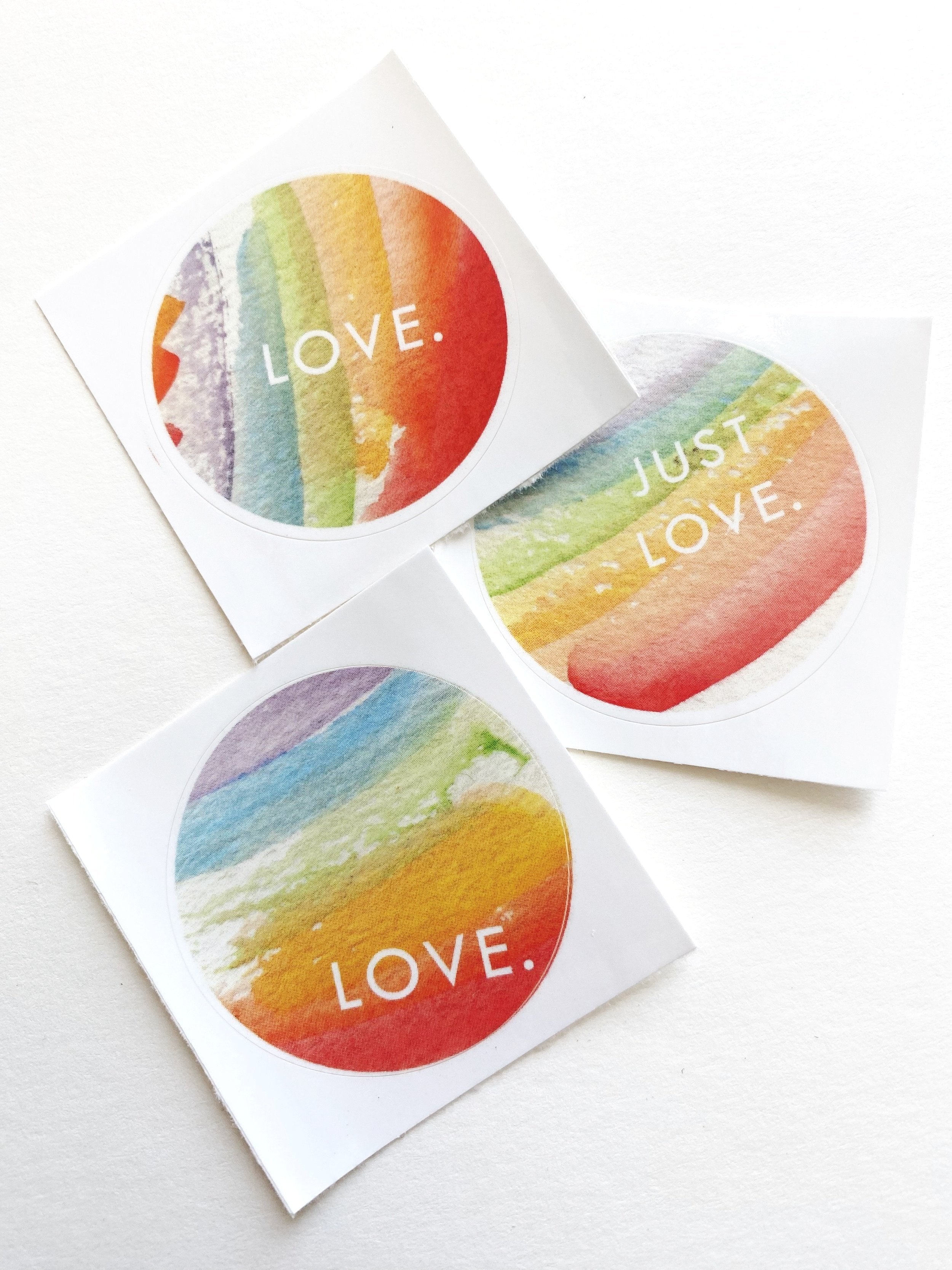 Pride Rainbow Watercolor: STICKERS!