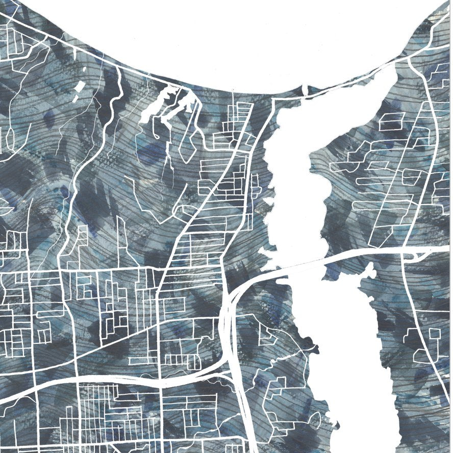 ROCHESTER Urban Fabrics City Map: PRINT