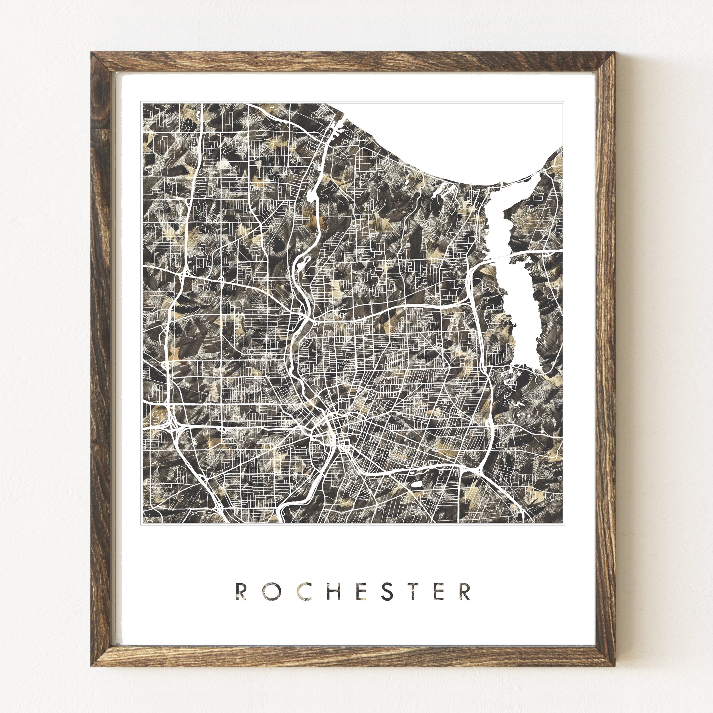 ROCHESTER Urban Fabrics City Map: PRINT