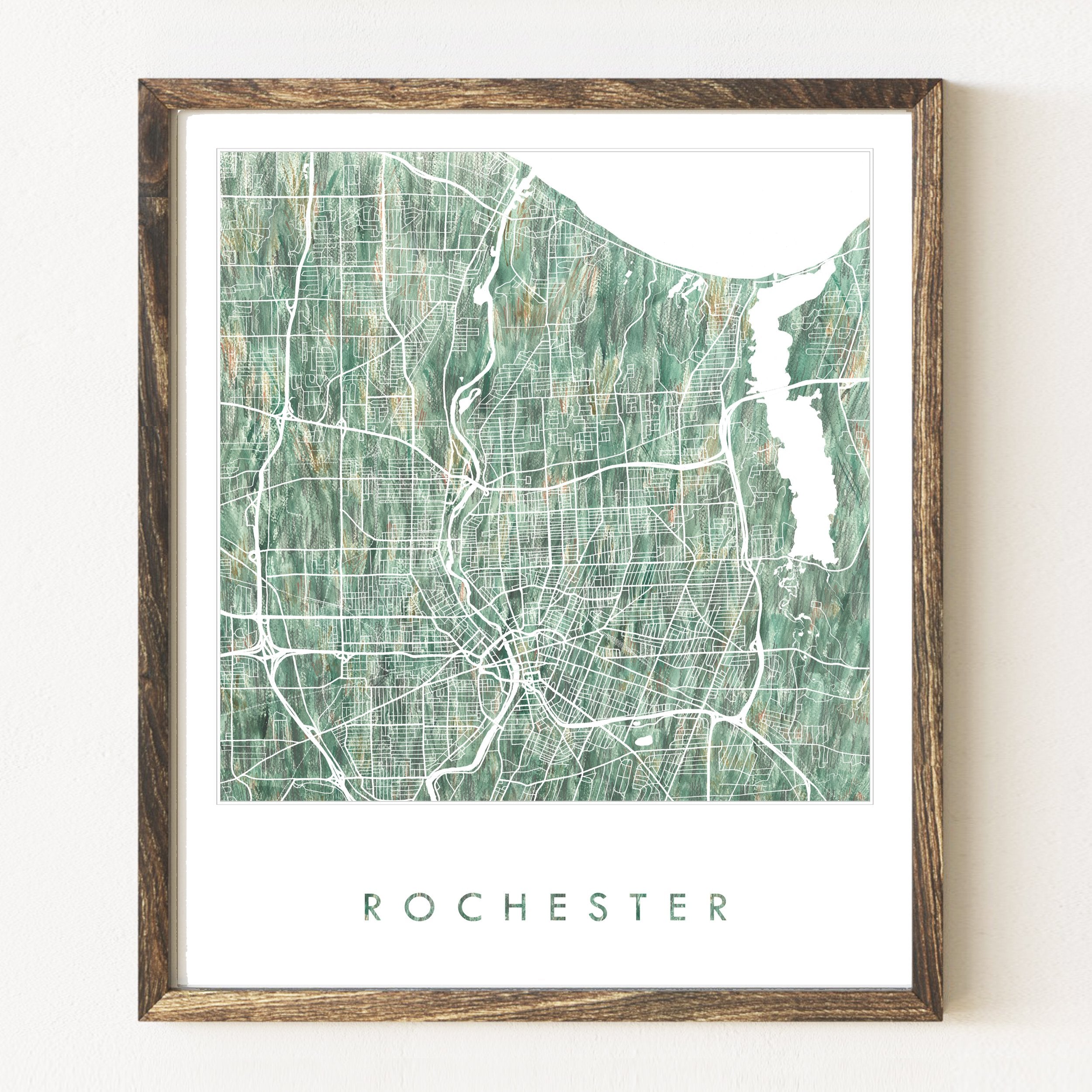 ROCHESTER Urban Fabrics City Map: PRINT