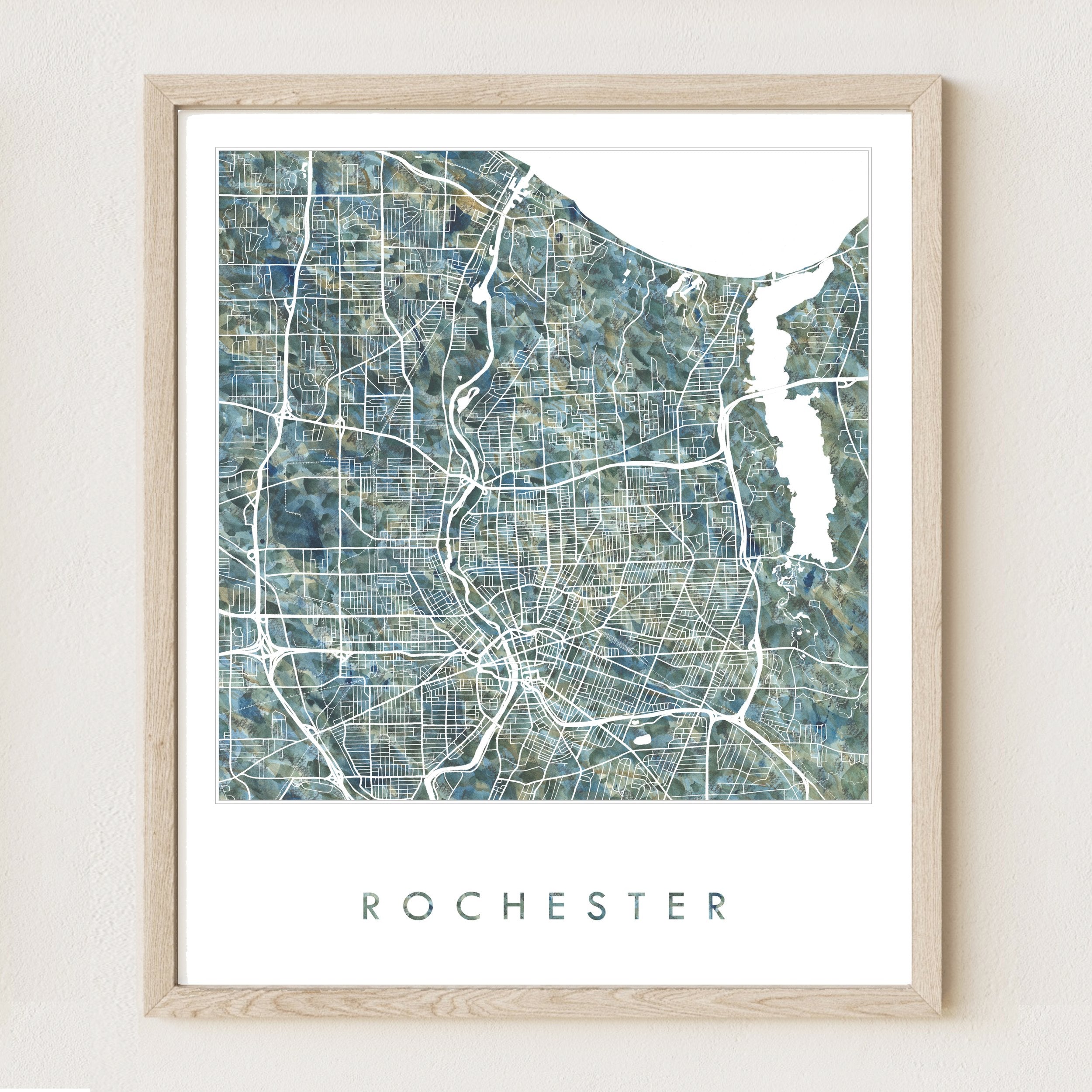 ROCHESTER Urban Fabrics City Map: PRINT