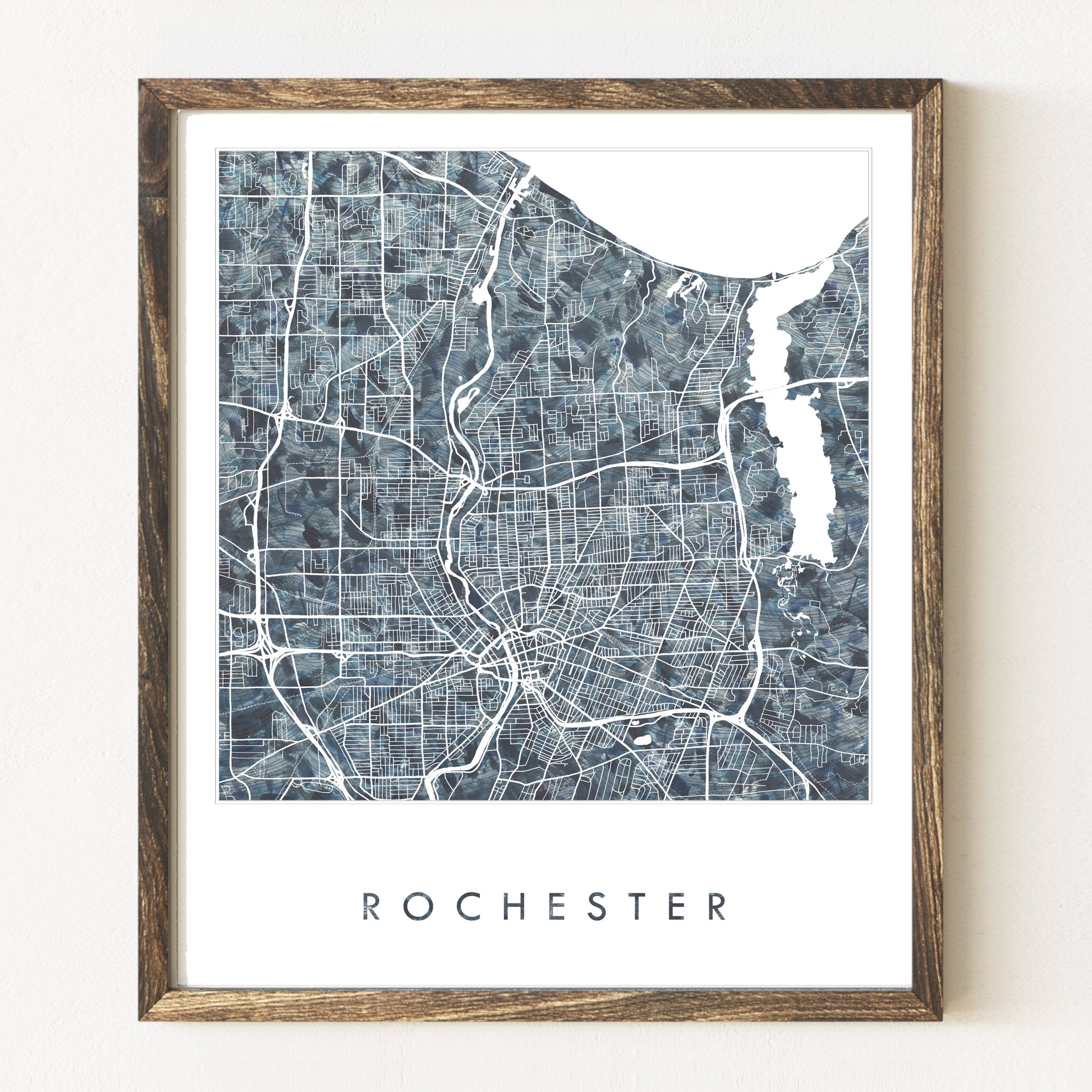 ROCHESTER Urban Fabrics City Map: PRINT