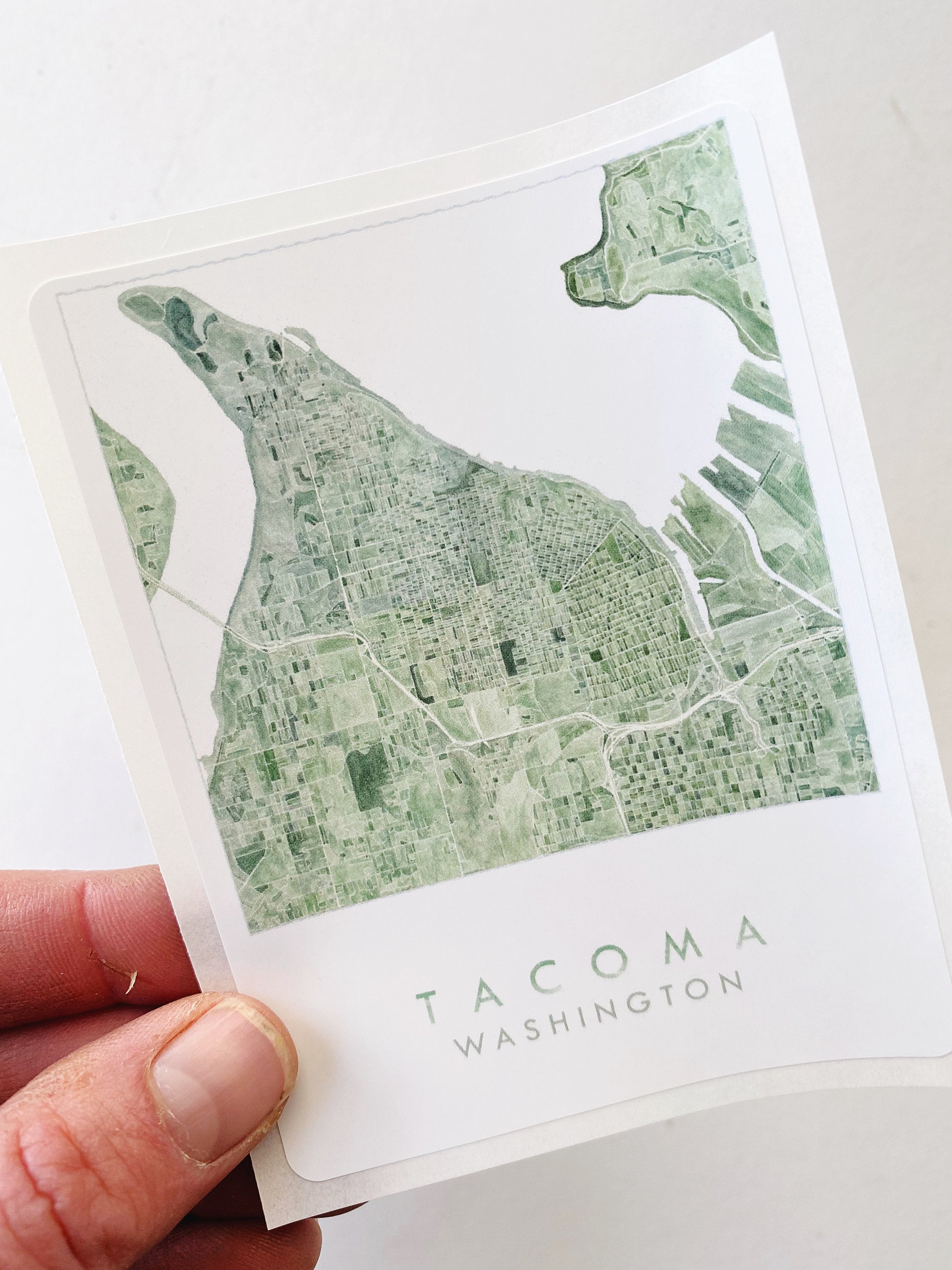 TACOMA Washington Map Sticker