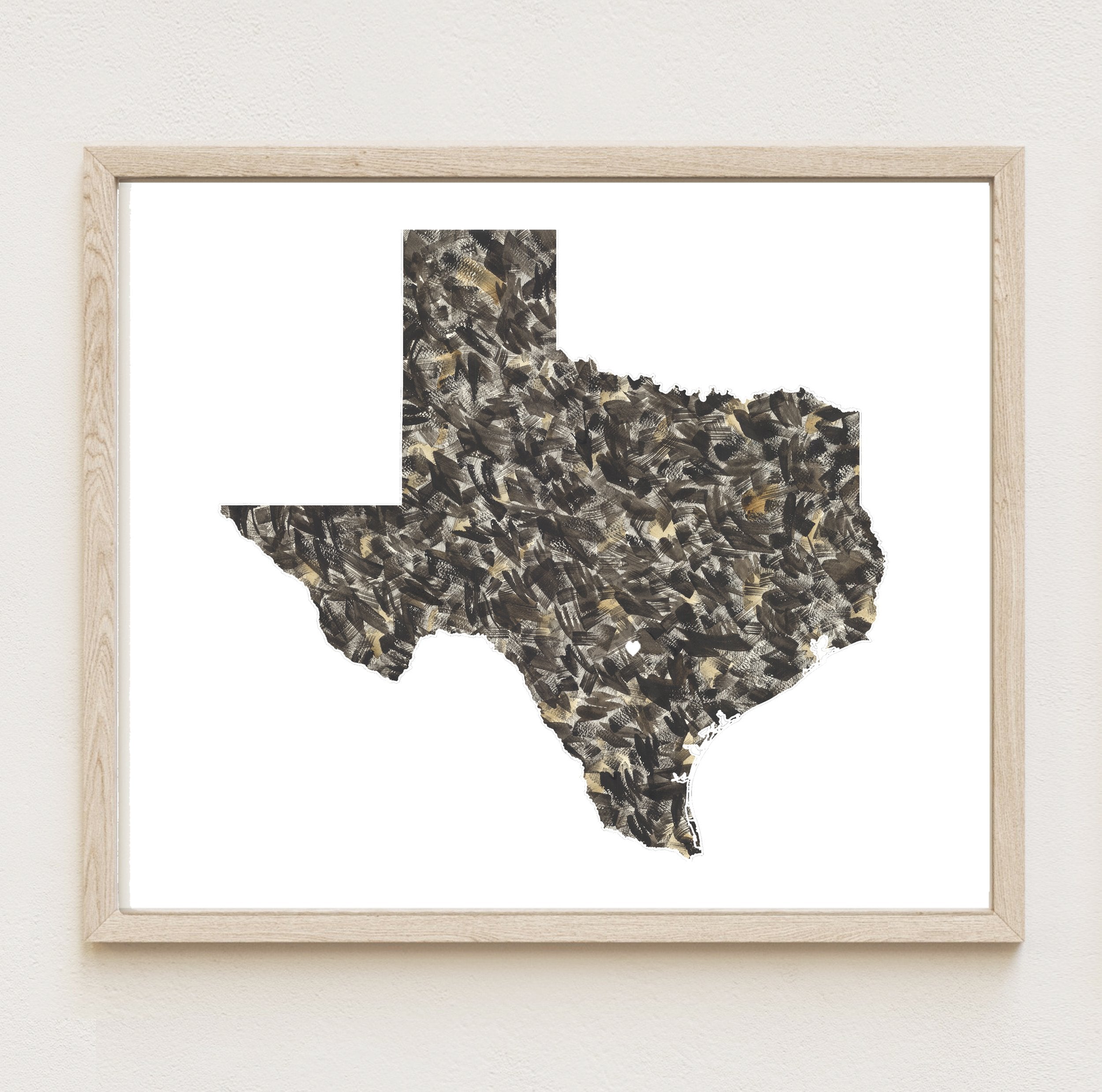 TEXAS State Map: PRINT