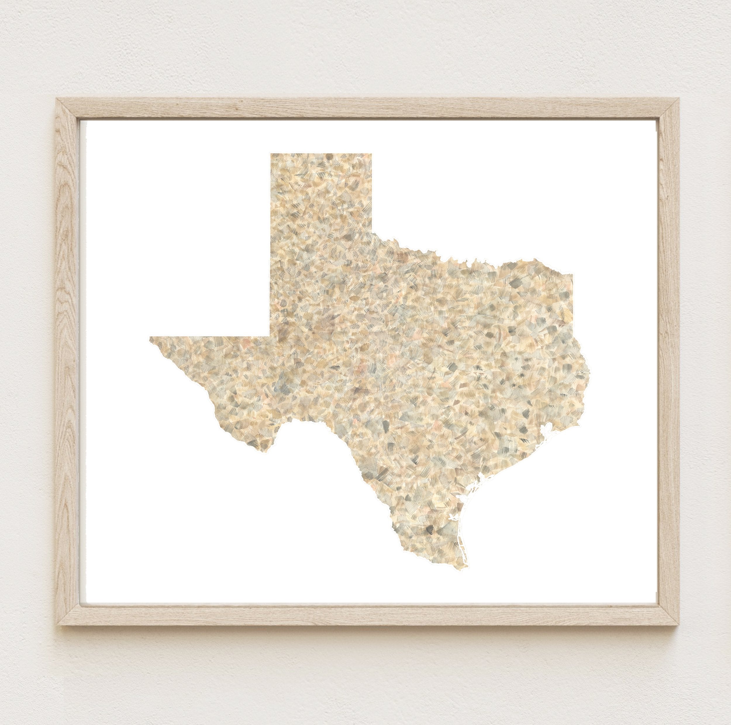 TEXAS State Map: PRINT