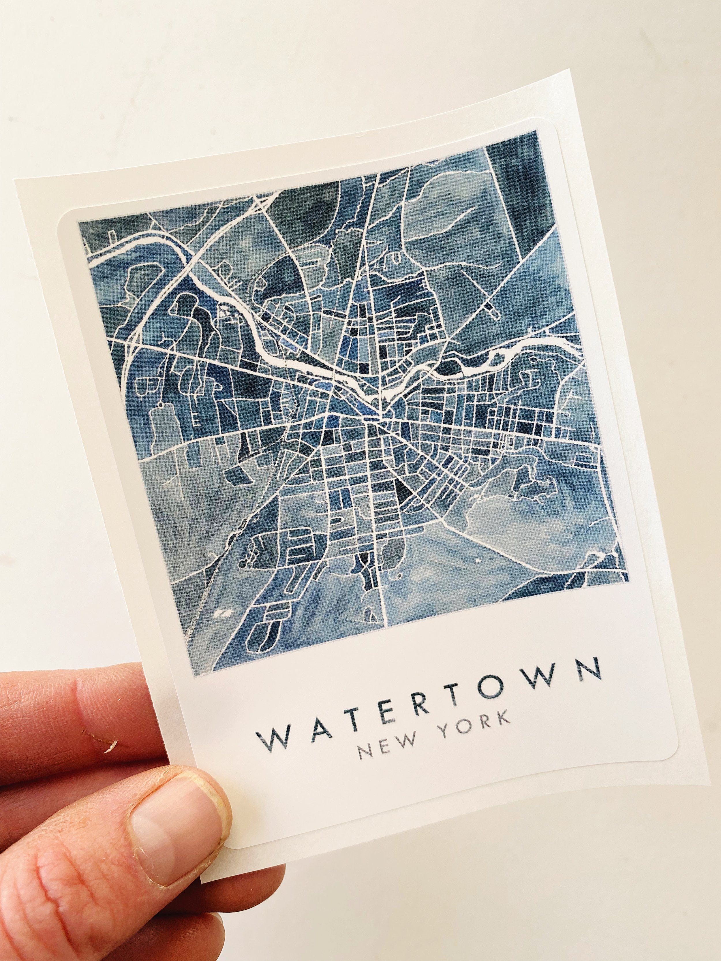 WATERTOWN NY Map Sticker