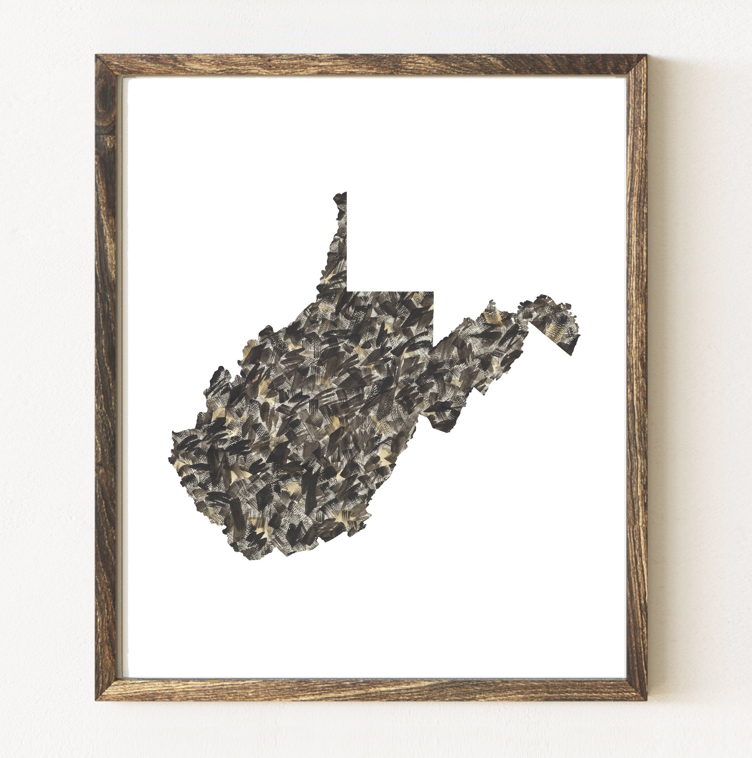 WEST VIRGINIA State Map: PRINT