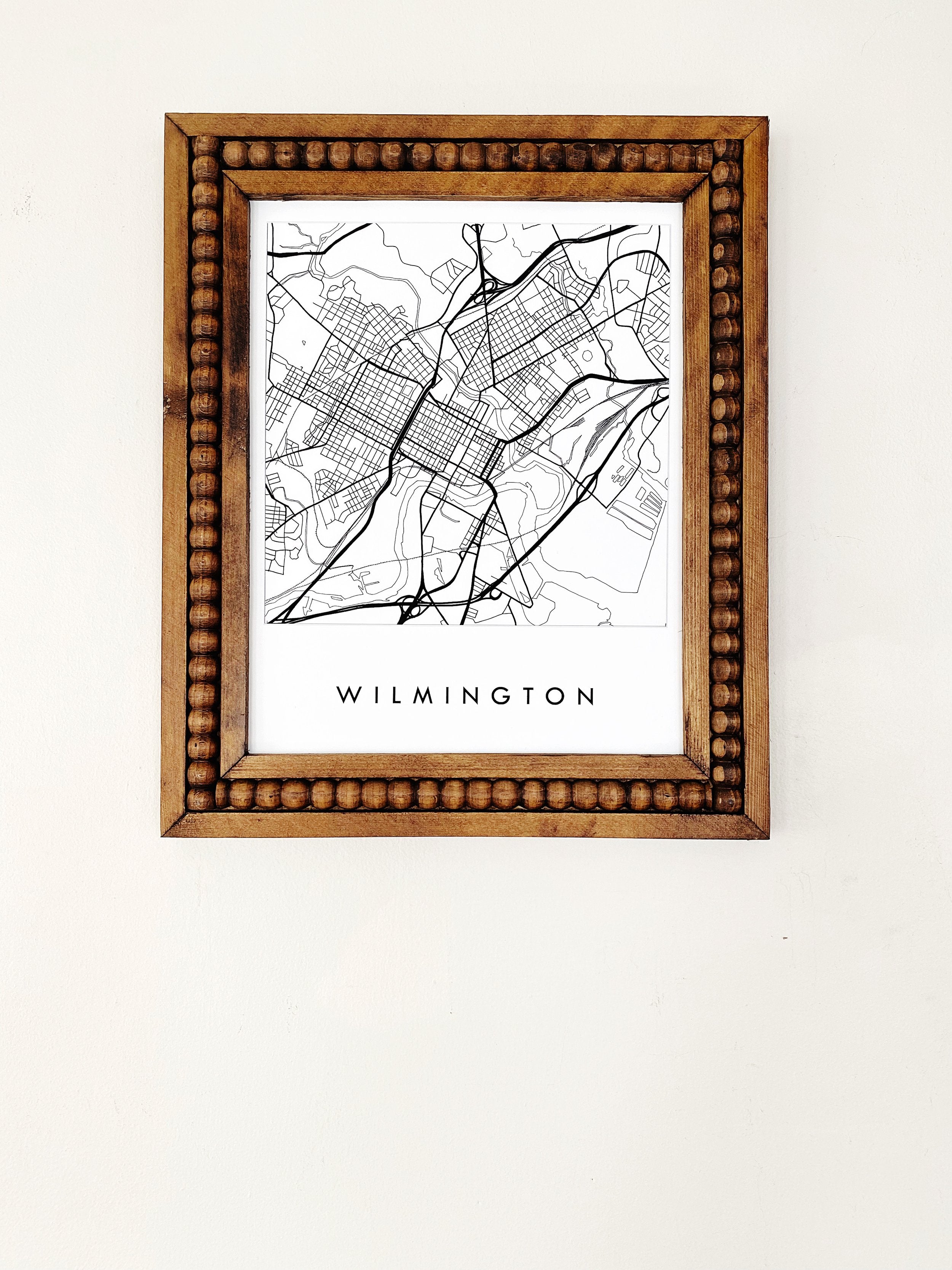 WILMINGTON Delaware City Lines Map: PRINT