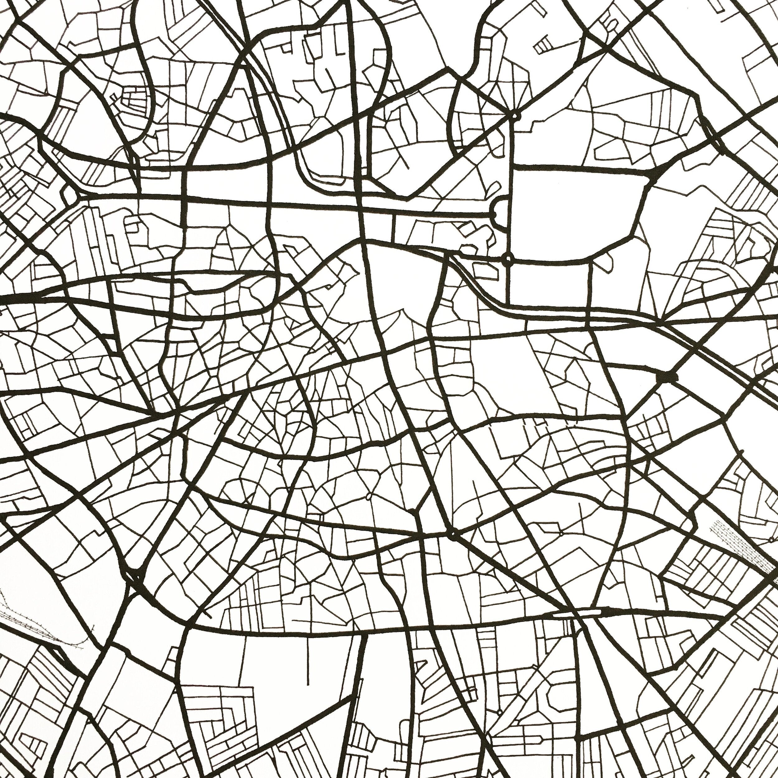 BUCHAREST City Lines Map: PRINT